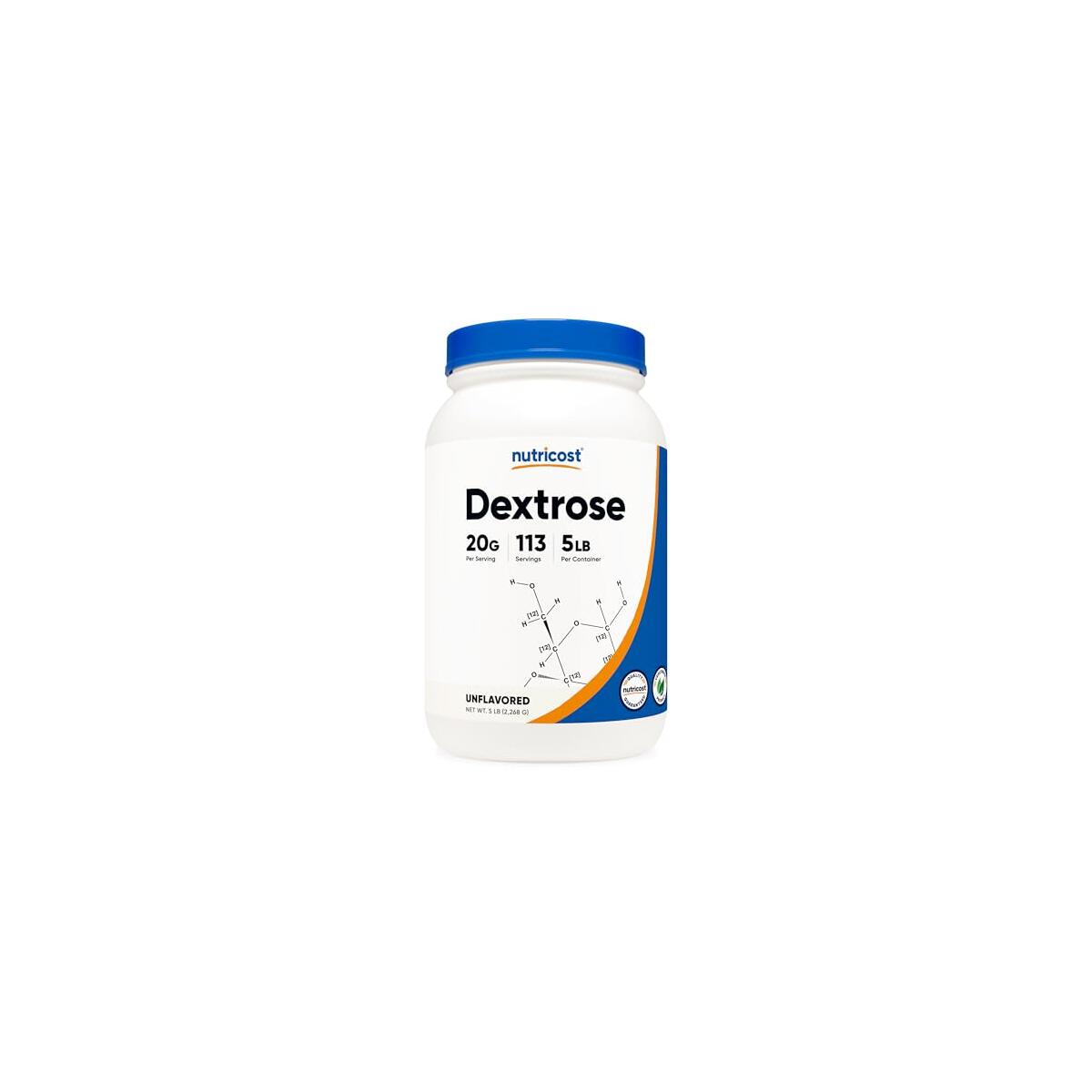 Nutricost Dextrose Powder 5 LBS - Non-GMO, Gluten Free