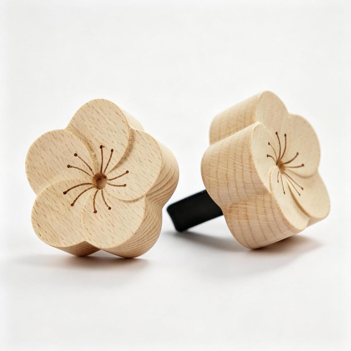 2 PCS Beech Wood Plum Blossom Car Air Freshener,