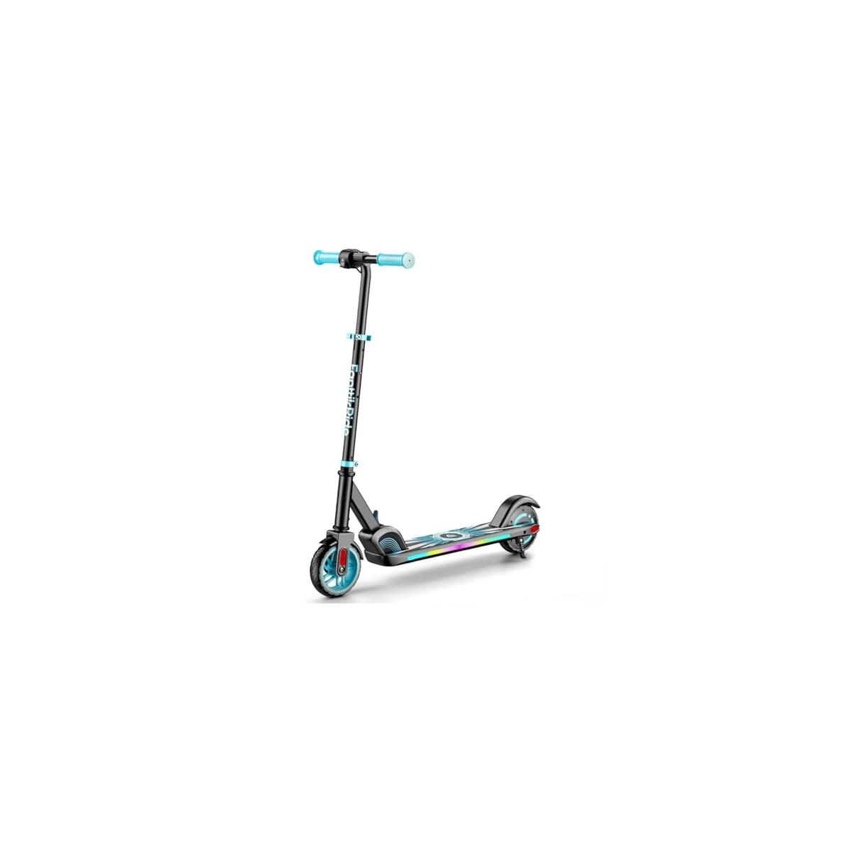 FanttikRide C9 Apex Kids Electric Scooter, Bluetooth Music Speaker, Colorful Light for Kids 8-12, 3.9-5.2 ft, 132 lbs, 5 Miles Range, Up to 40 min Ride Time, 5/8/10 MPH, 3 Adjustable Heights