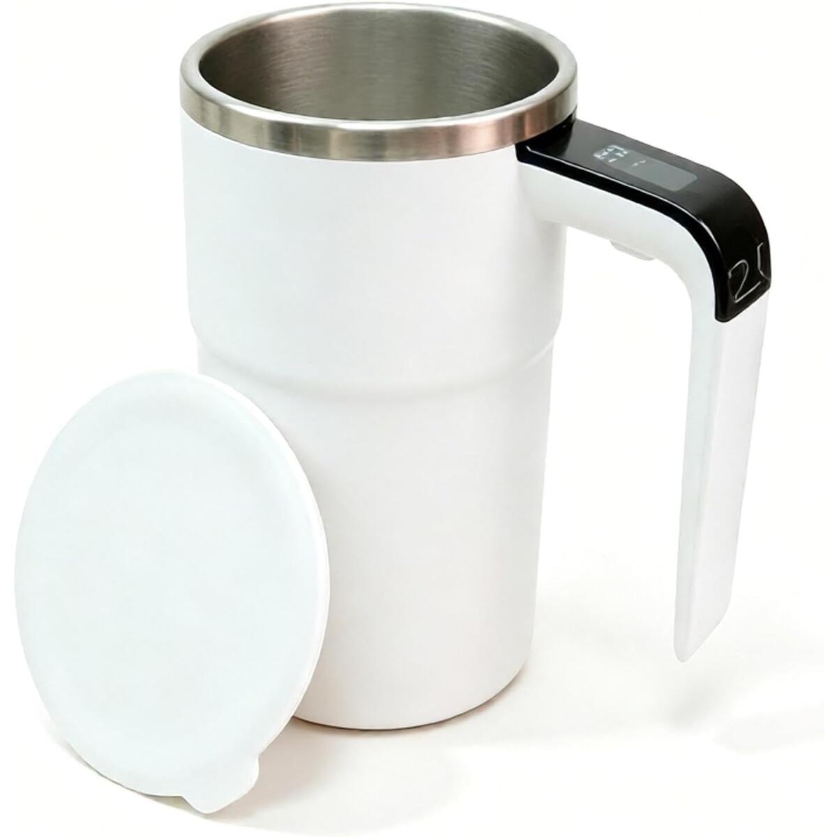 Automatic Magnetic Self-Stirring Mug with Temperature Display
