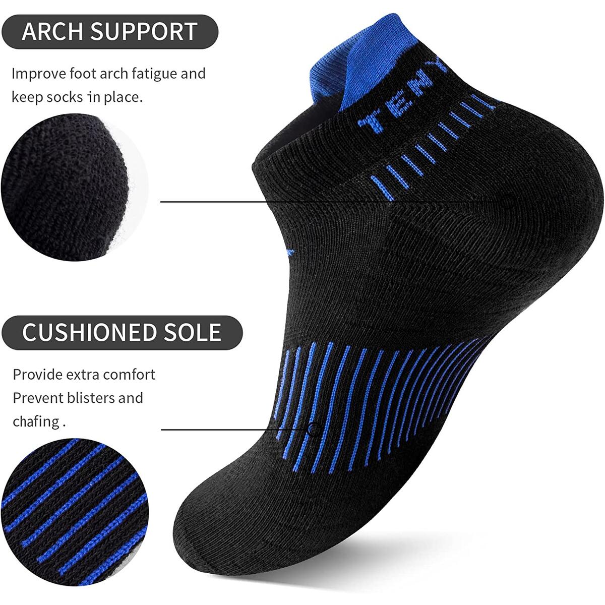 Tenysaf Ankle Athletic Socks Deal - RebateKey