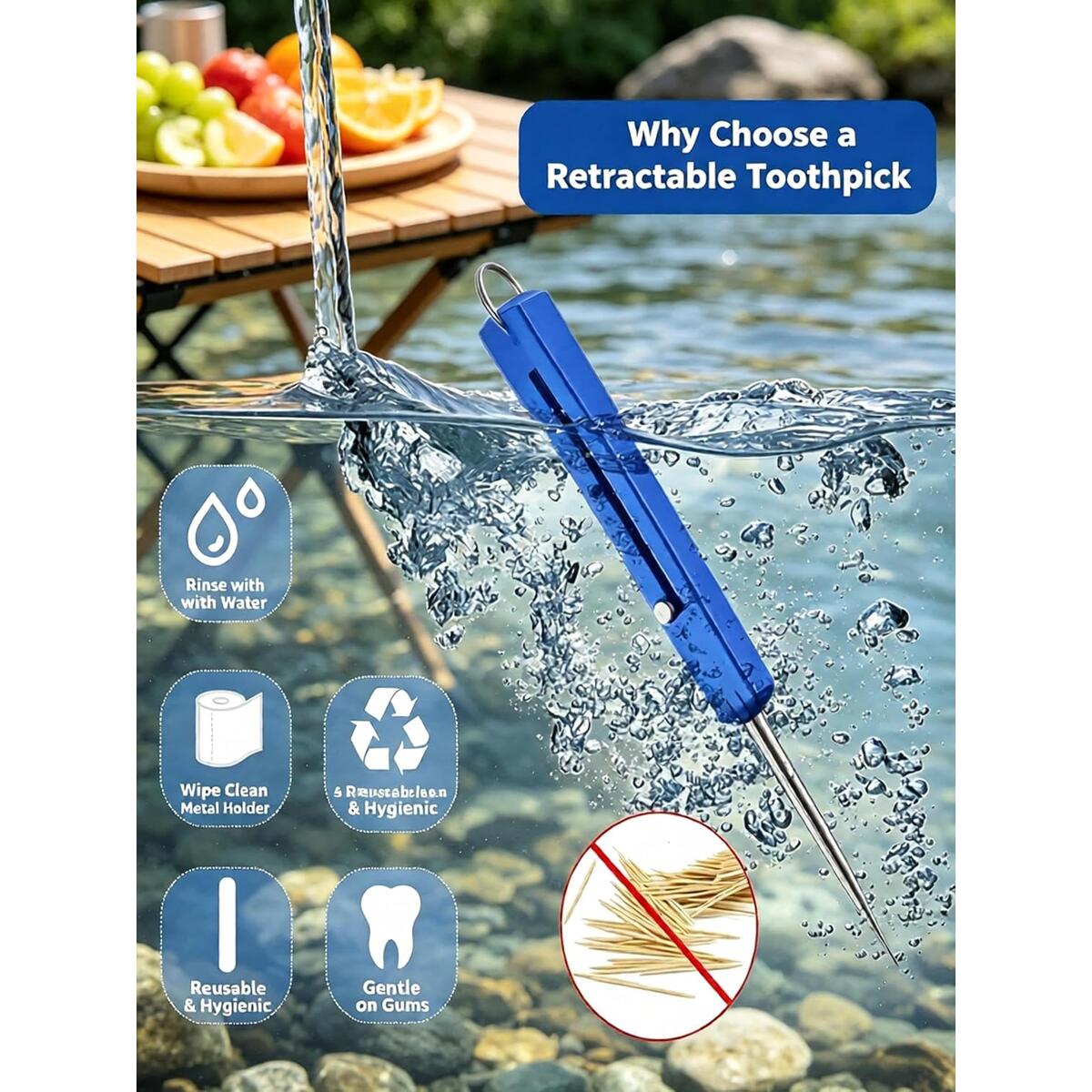 Pcs Retractable Metal Toothpick Promo Code - RebateKey