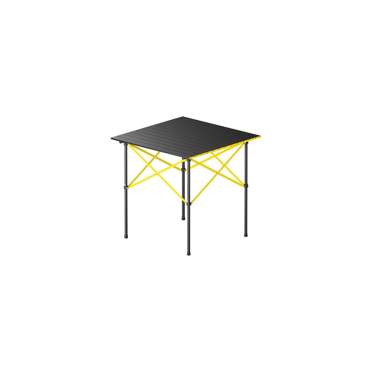 FanttikOutdoor Zeta V11 Pro Camping Table, Portable Folding Roll Up Table with Lightweight Aluminum Top & Carry Bag for Camping, BBQ, Tailgating Party, Picnic, Backyard, Large