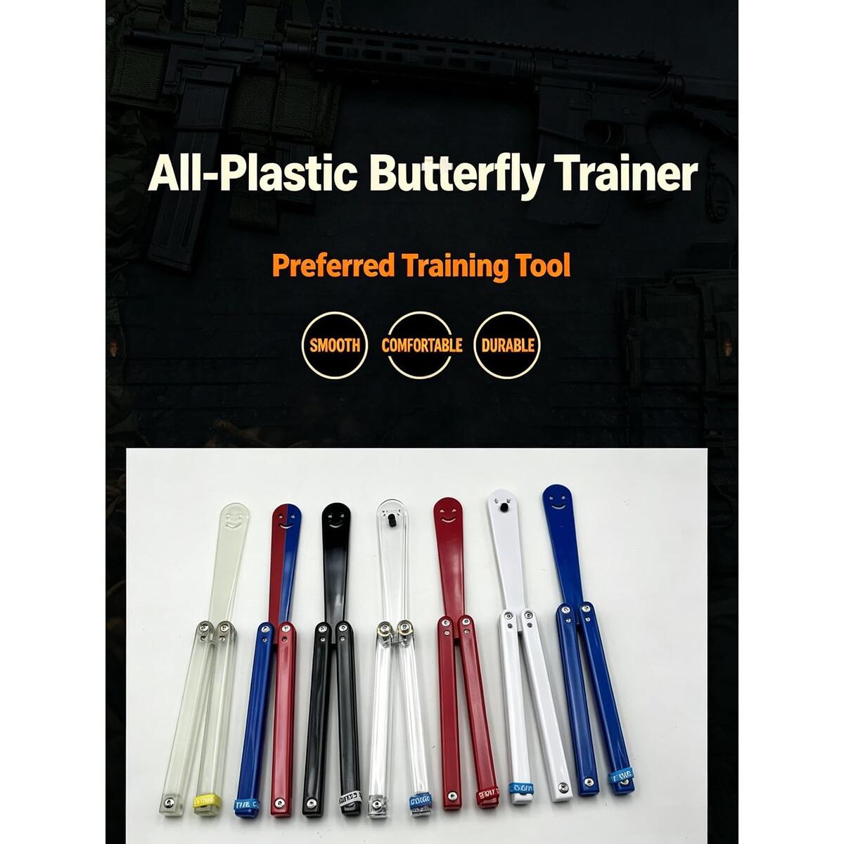 Plastic Balisong Trainer Butterfly Knife Practice Tool