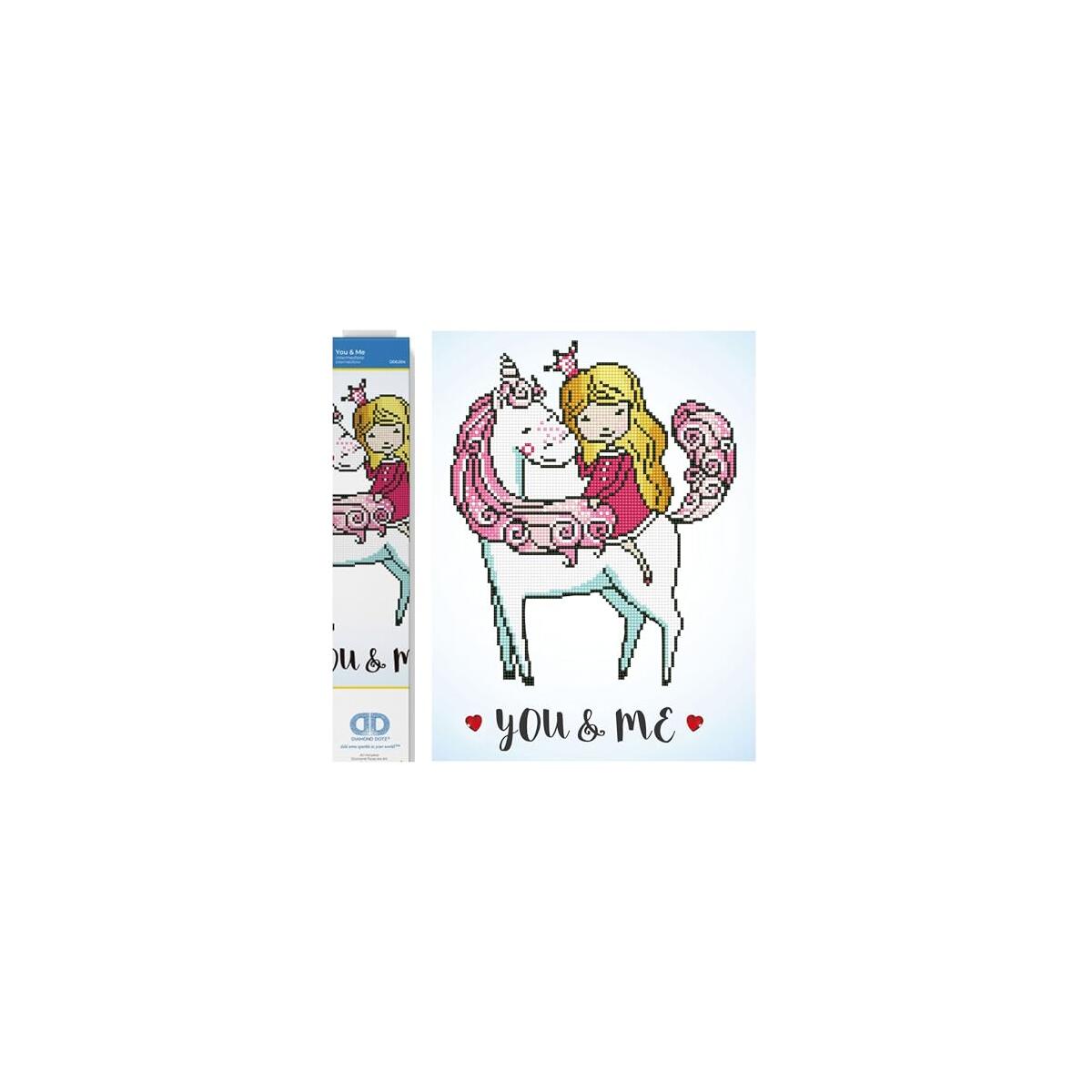Diamond Dotz You & Me Unicorn Diamond Painting Kits for Adults - Diamond Art Kits a Relaxing Creative Craft Kit with Dotz Gems 15.7"x11.8"