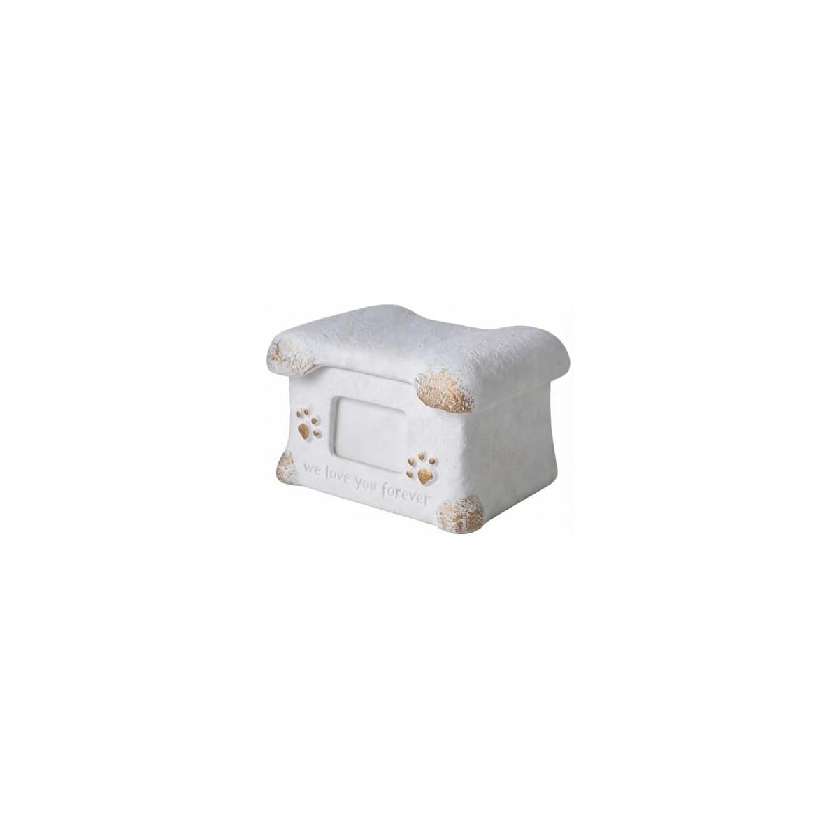 Portland Cement Pet Urn with Built-in Photo Frame