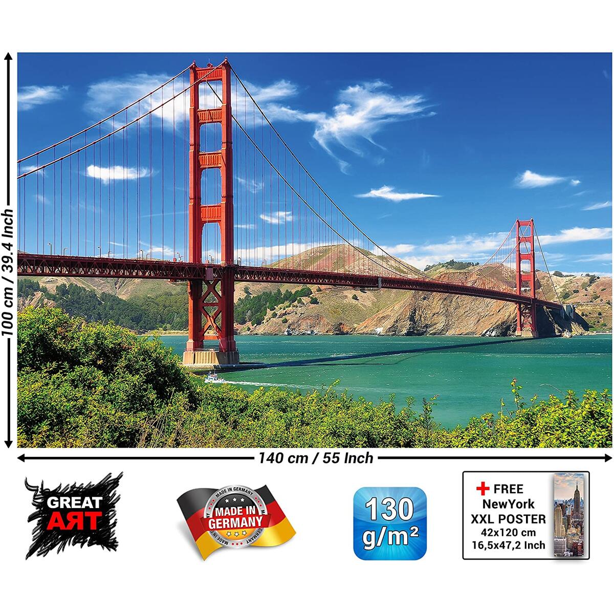 Poster Golden Gate Bridge Coupon - RebateKey