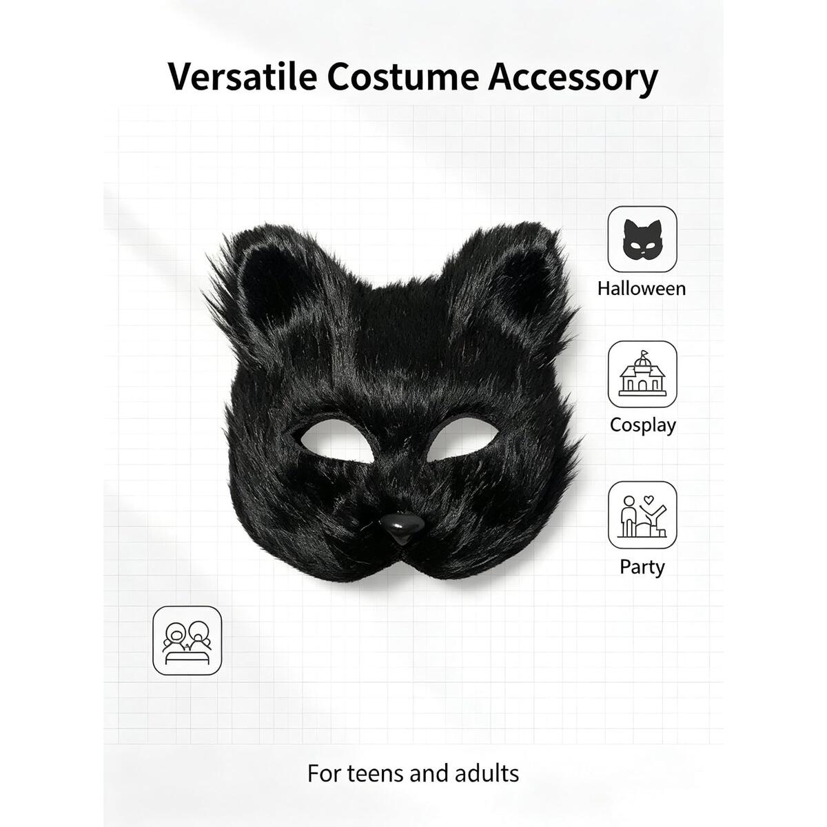 Black Furry Cat Fox 1 Deals - RebateKey