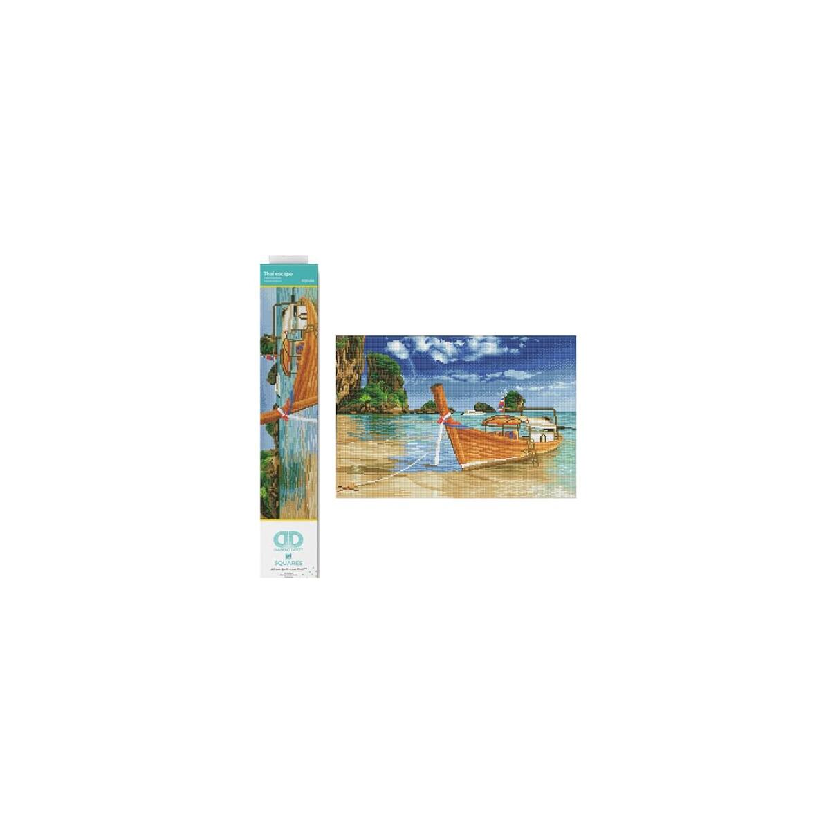 DIAMOND DOTZ Thai Escape Landscape Diamond Painting Kits for Adults - Diamond Art Kits a Relaxing Creative Craft Kit with Dotz Gems 13.8"x20.5"