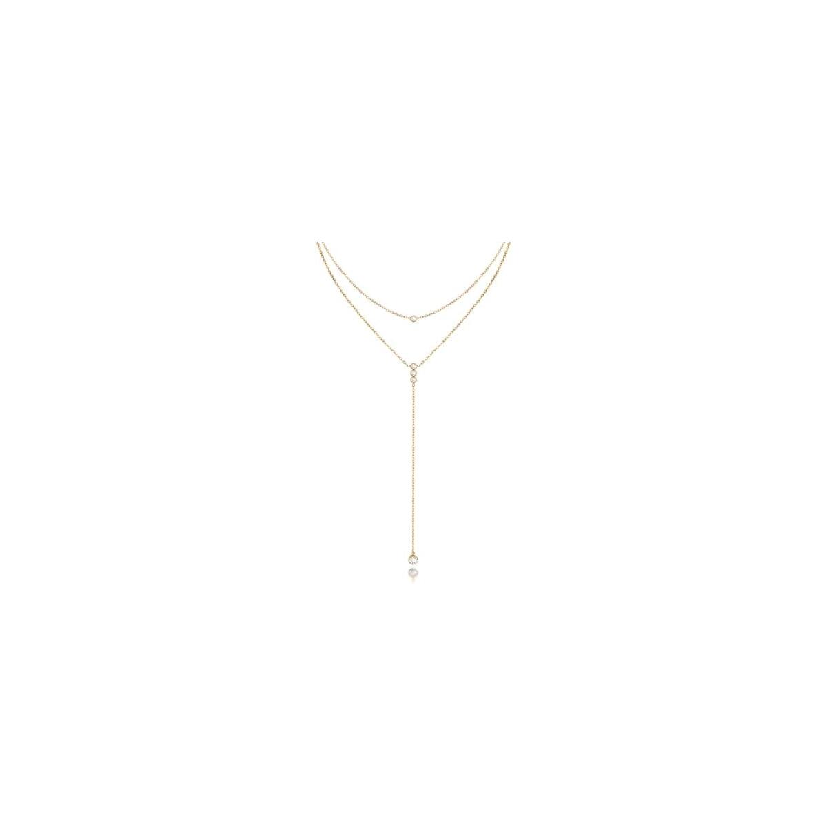 18k Gold Plated Lariat Necklace Deals - RebateKey