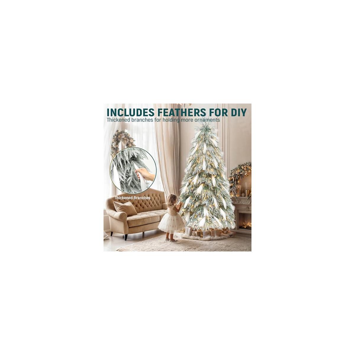 Yitahome Ft Pre Lit Flocked 1 Deals - RebateKey