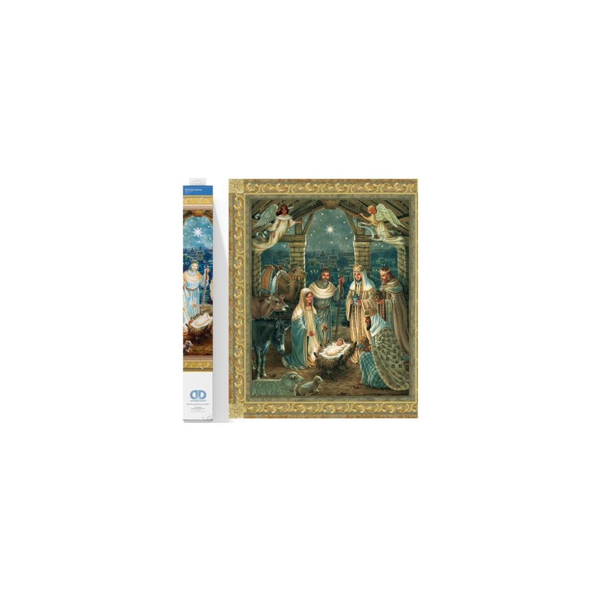 DIAMOND DOTZ Nativity Scene Diamond Painting Kits for Adults - Diamond Art Kits a Relaxing Creative Craft Kit with Dotz Gems 39x33