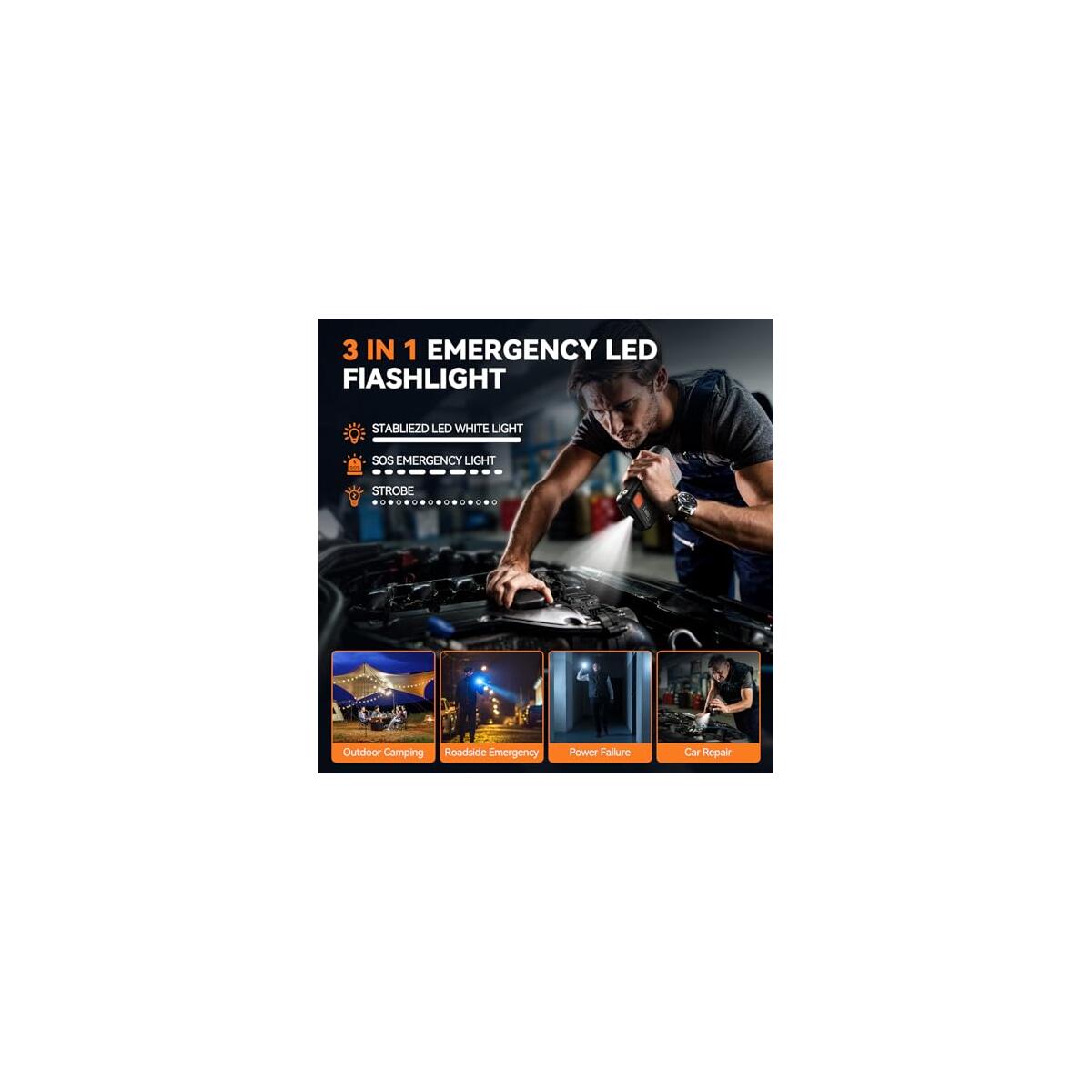 10 In 1 Car Jump Starter With Air Compressor Deal - RebateKey