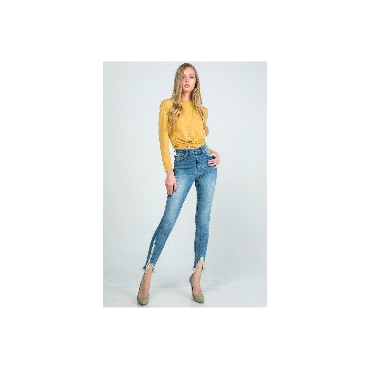 Everyday Distressed Hem Mid Coupon - RebateKey