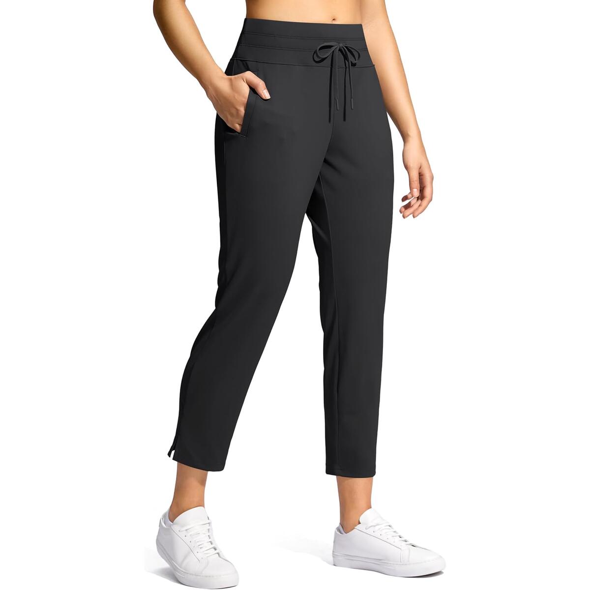 YYV Women's High Waisted Golf Pants 7/8 Stretch Ankle Pants