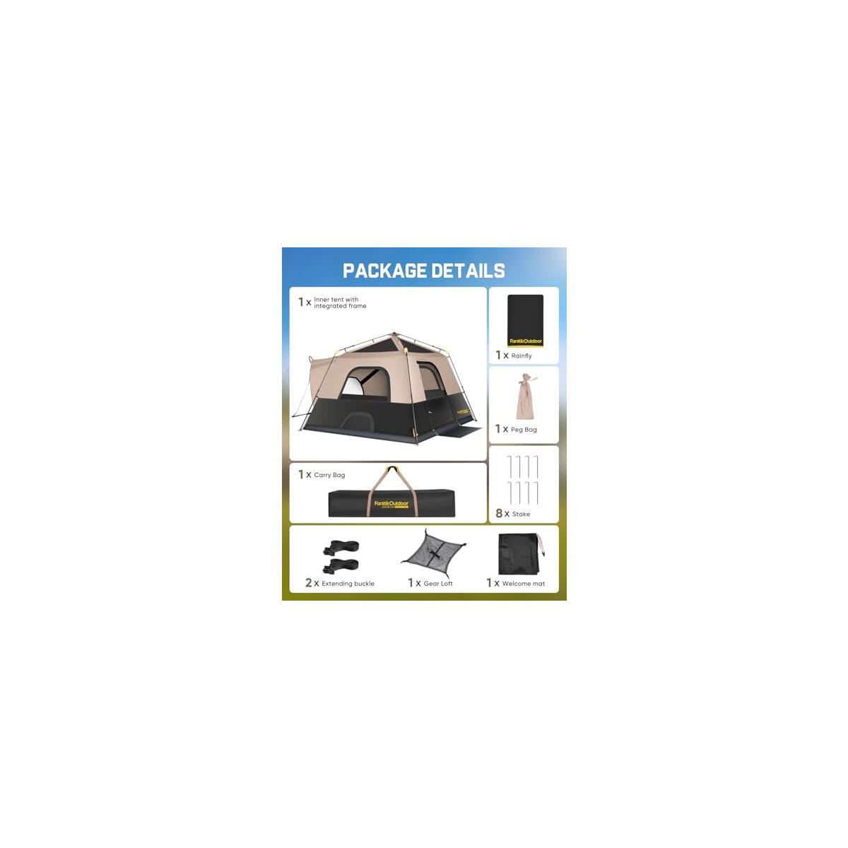 Fanttikoutdoor Beta C6 Apex Suv Tent 6 Person Deals - RebateKey
