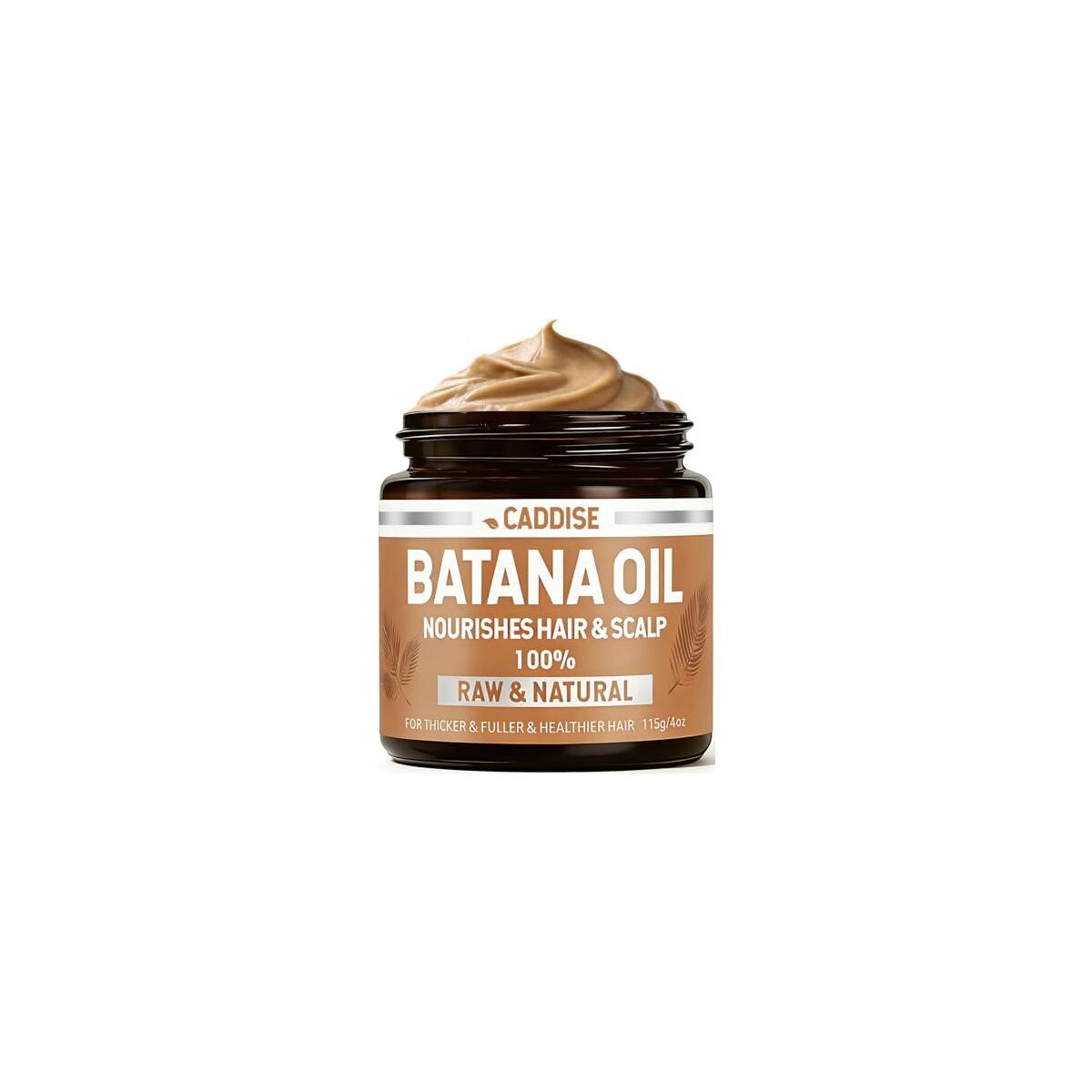 Batana Oil for Hair Growth - 100% Pure & Natural Batana Paste from Honduras for Thicker & Fuller & Strong Hair, Organic Raw Batana Hair Mask for Women & Men, Fresh Scented, 4 oz