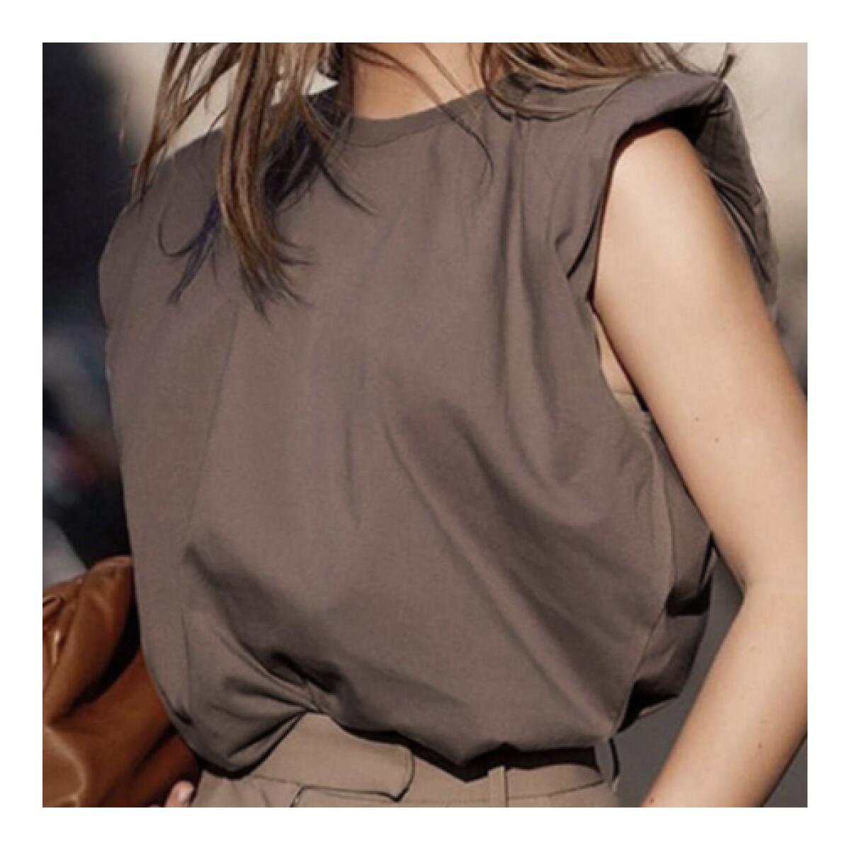 Street Style Shoulder Padded Deal - RebateKey