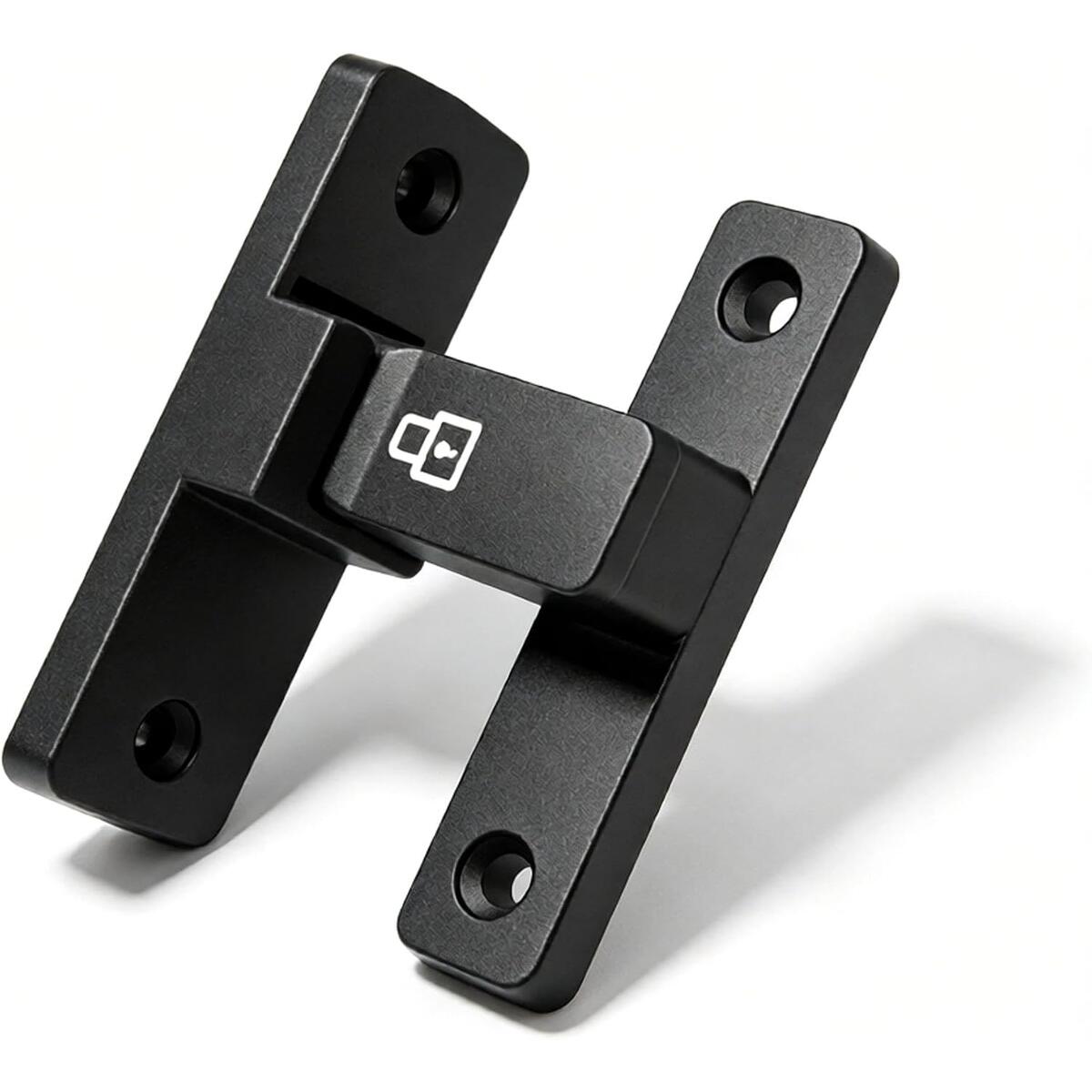 90 Degree Door Latch Flip Bolt Lock Zinc Alloy Matte Black