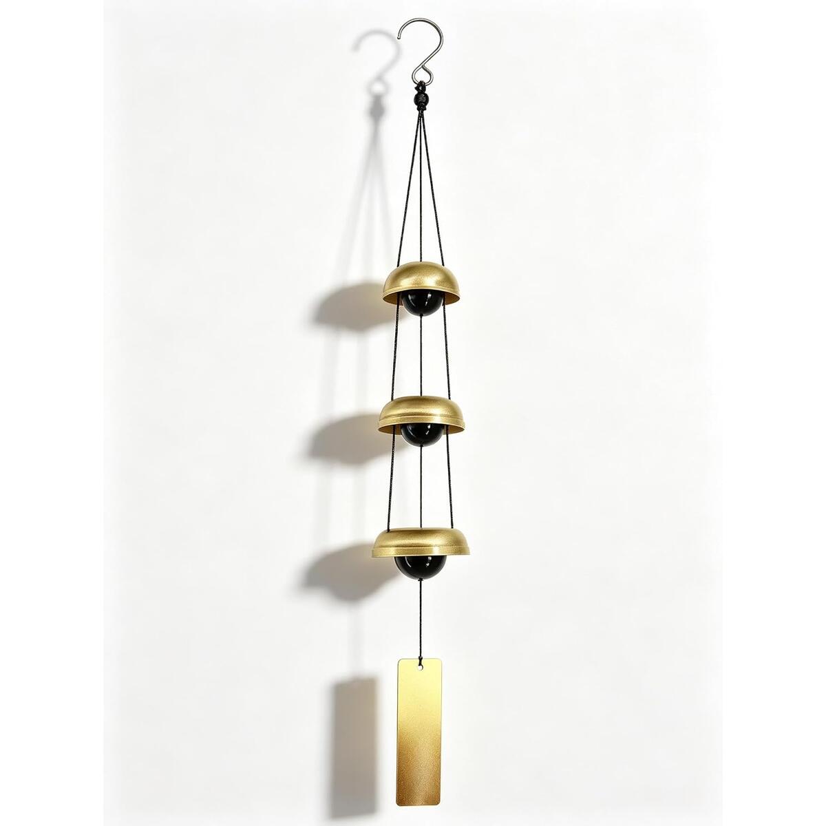 26 Inch Metal Wind Chimes for Outside with 3 Bells