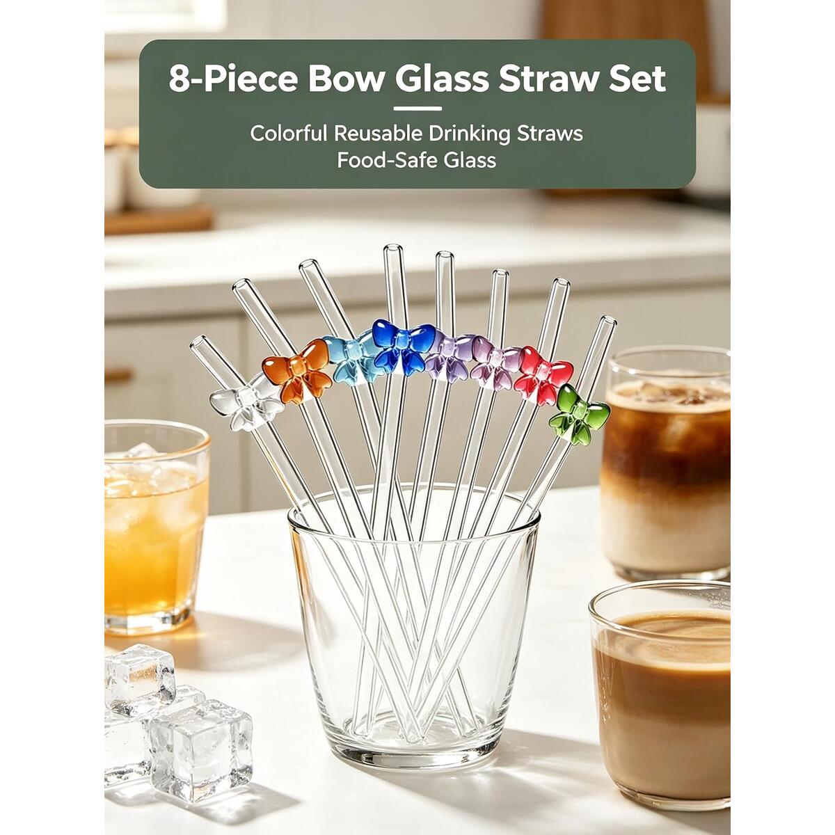 8 Pcs Bowknot Glass 1 Deals - RebateKey