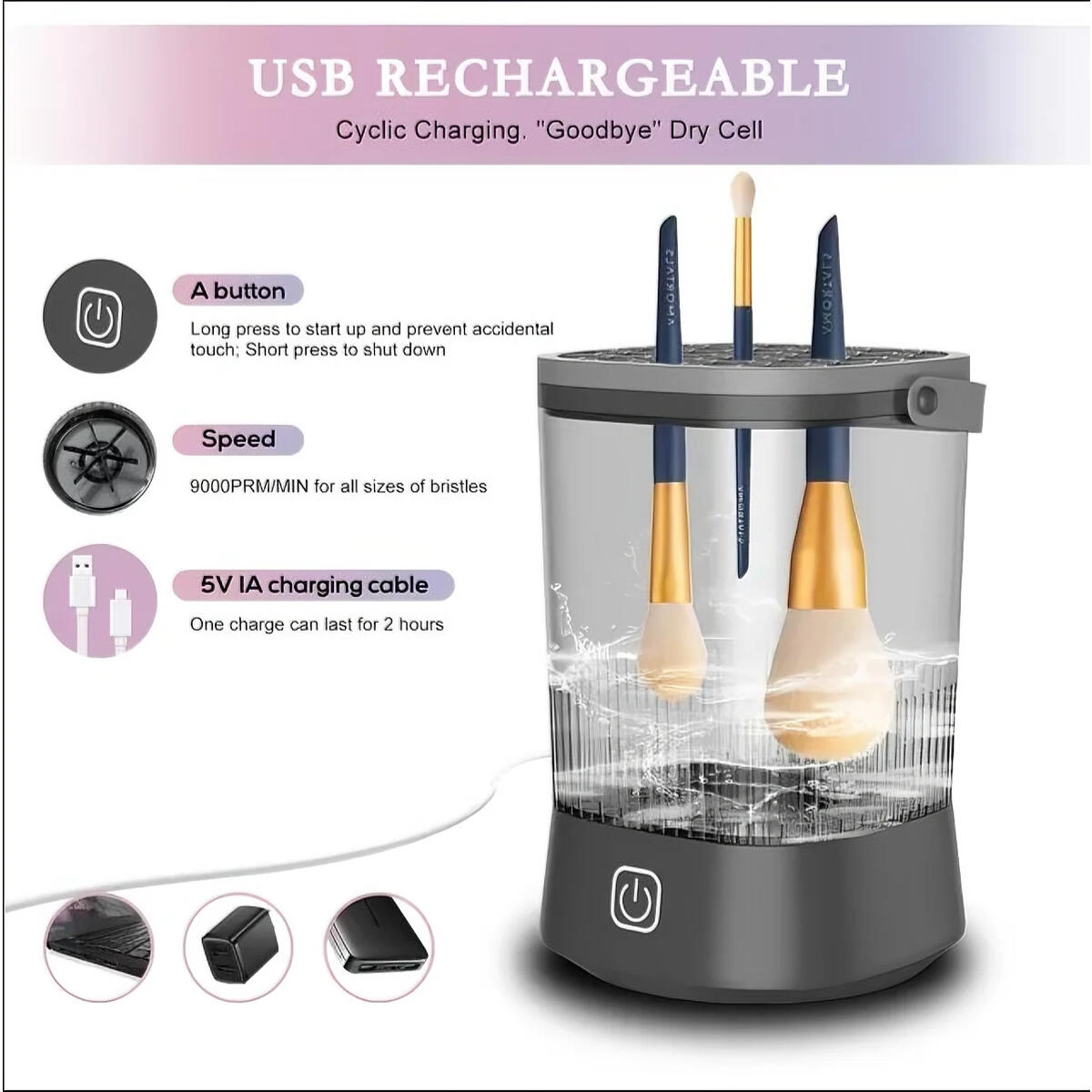 Electric Makeup Brush Cleaner 5 Promo Code - RebateKey