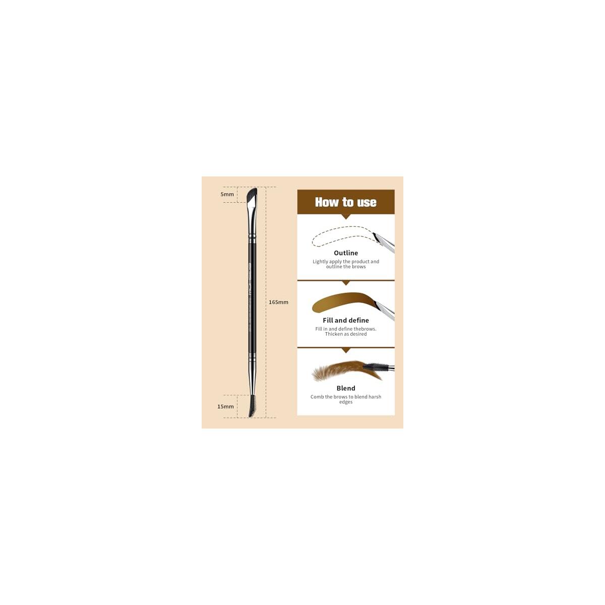 Dual Ended Precision Eyebrow Brush And Comb Coupon - RebateKey