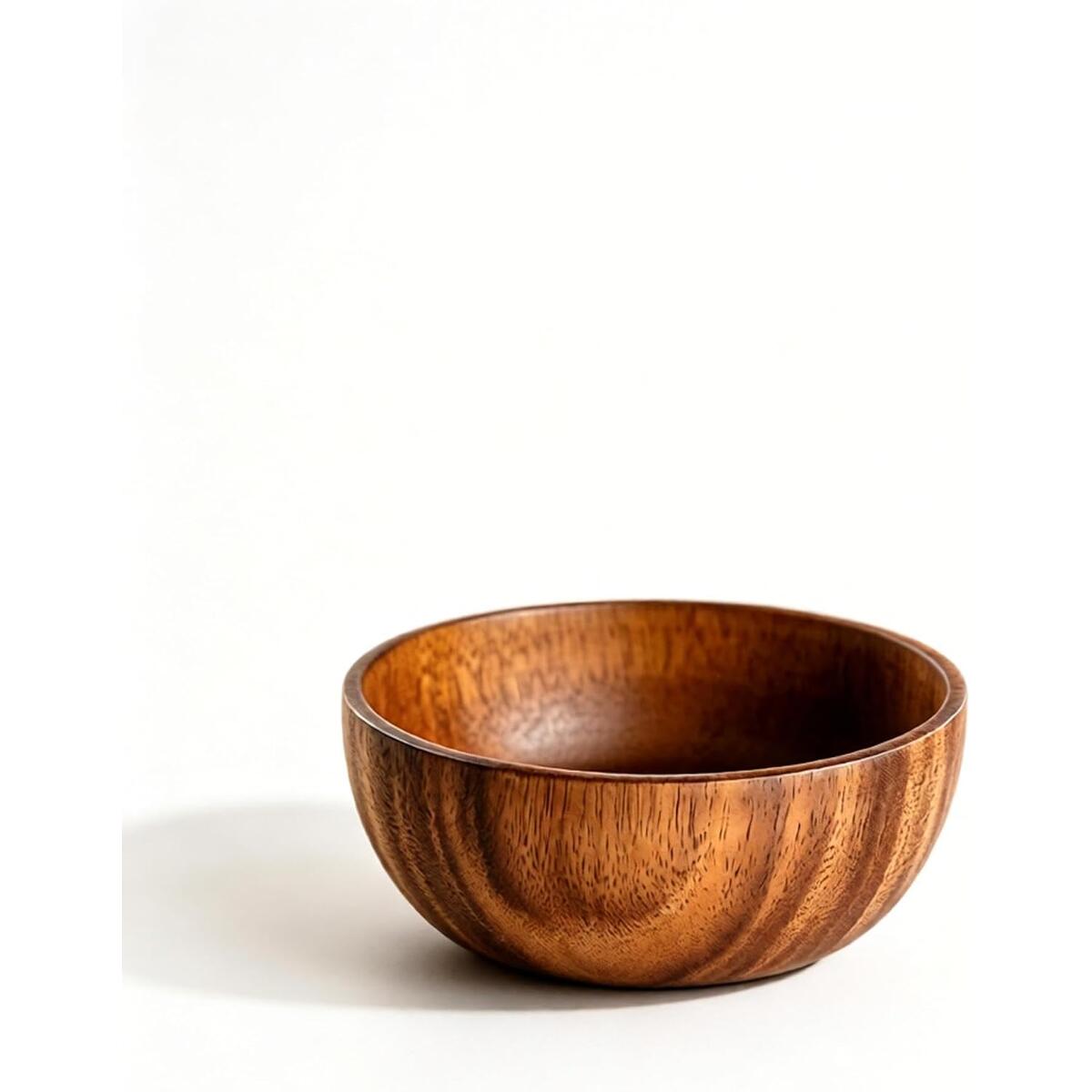 Large Walnut Wood Serving Bowl, 16cm Diameter