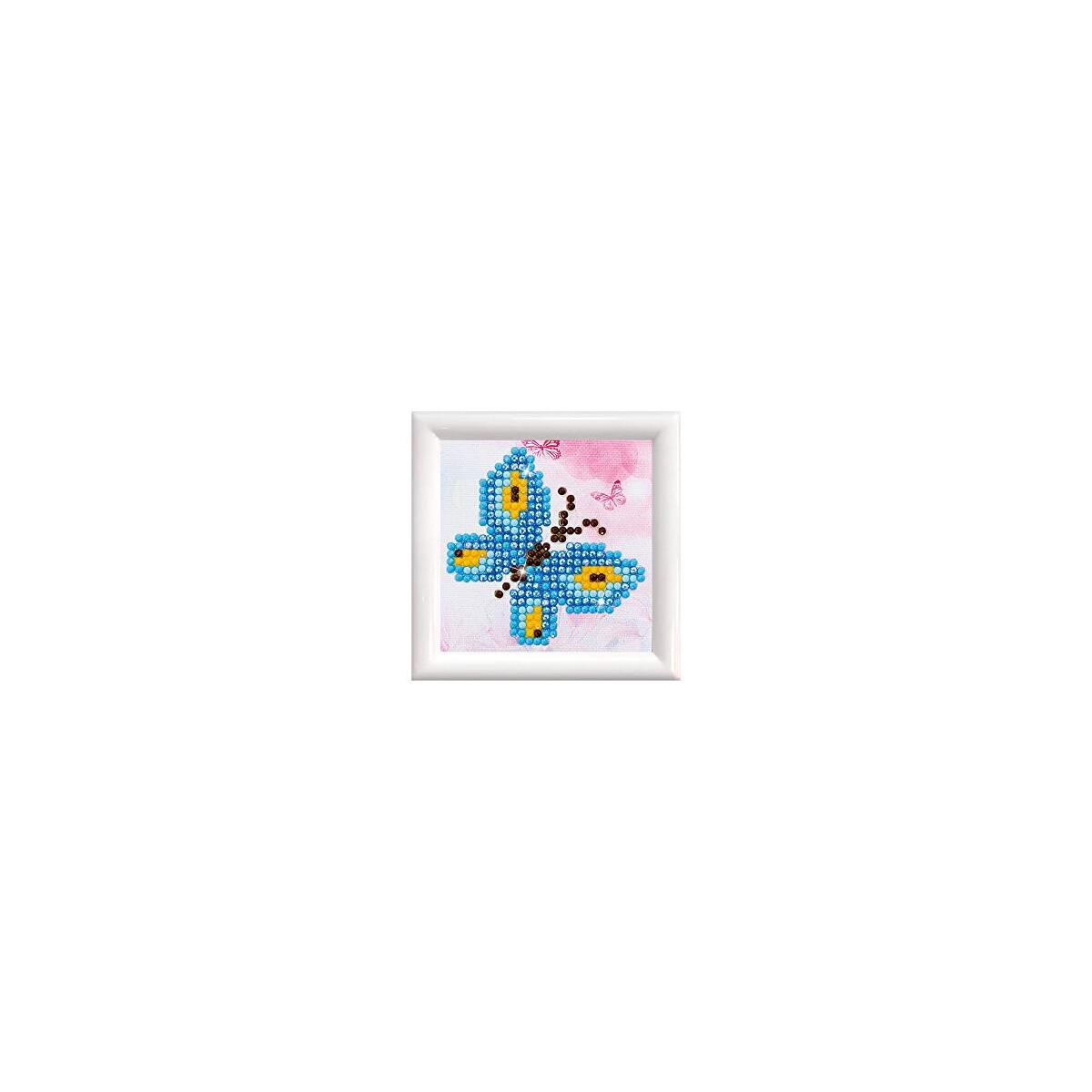 DIAMOND DOTZ Butterfly Sparkle Kit with Frame Nature Diamond Painting Kits for Adults - Diamond Art Kits a Relaxing Creative Craft Kit with Dotz Gems 3"x3"