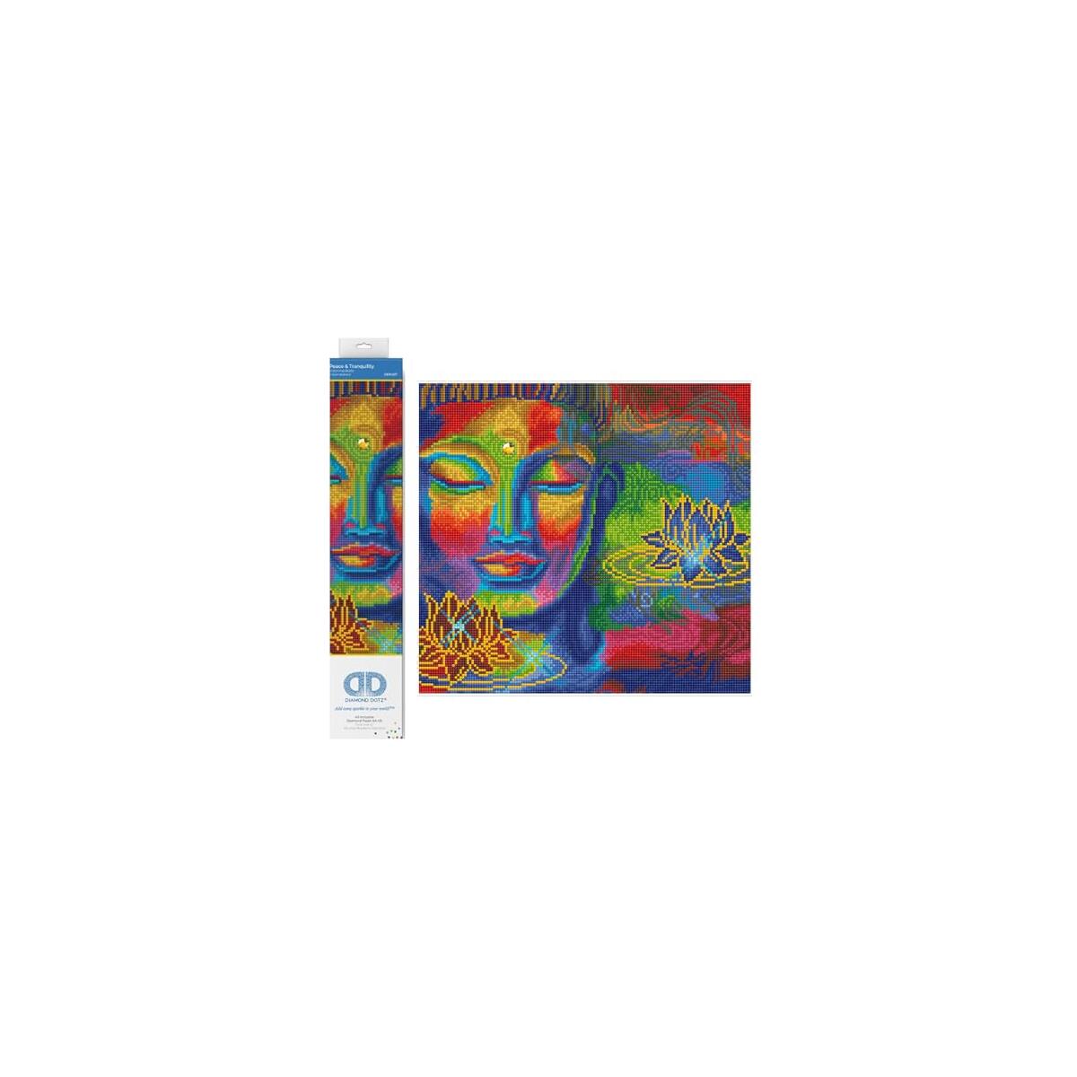 DIAMOND DOTZ Peace & Tranquility Scenery Diamond Painting Kits for Adults - Diamond Art Kits a Relaxing Creative Craft Kit with Dotz Gems 14.6"x15.7"