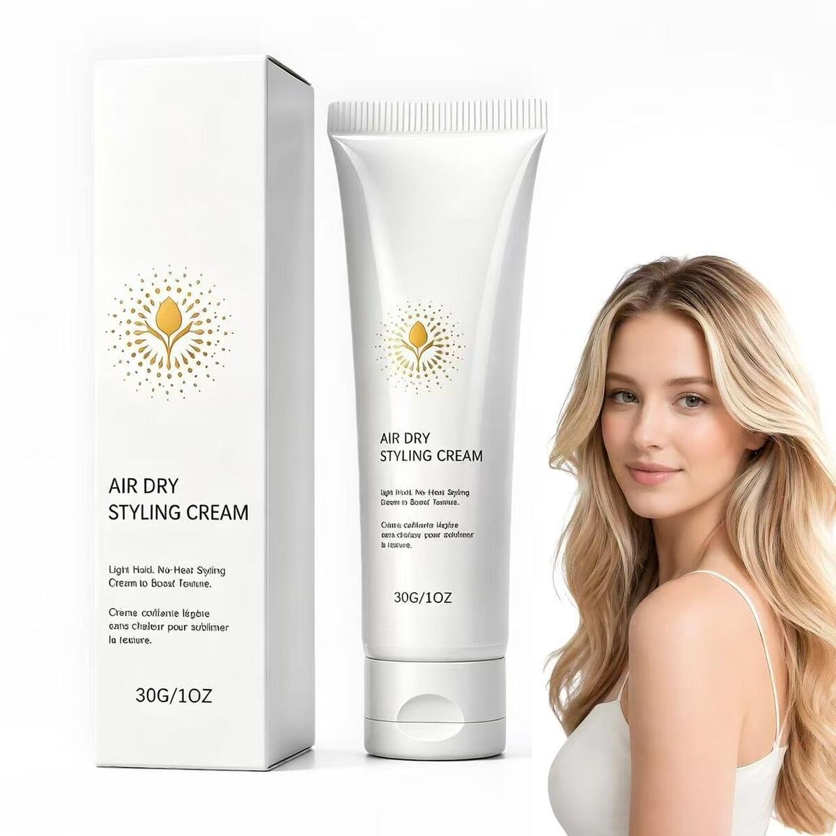Air Dry Cream Styling Cream with Light Hold, 1 oz / 30 g