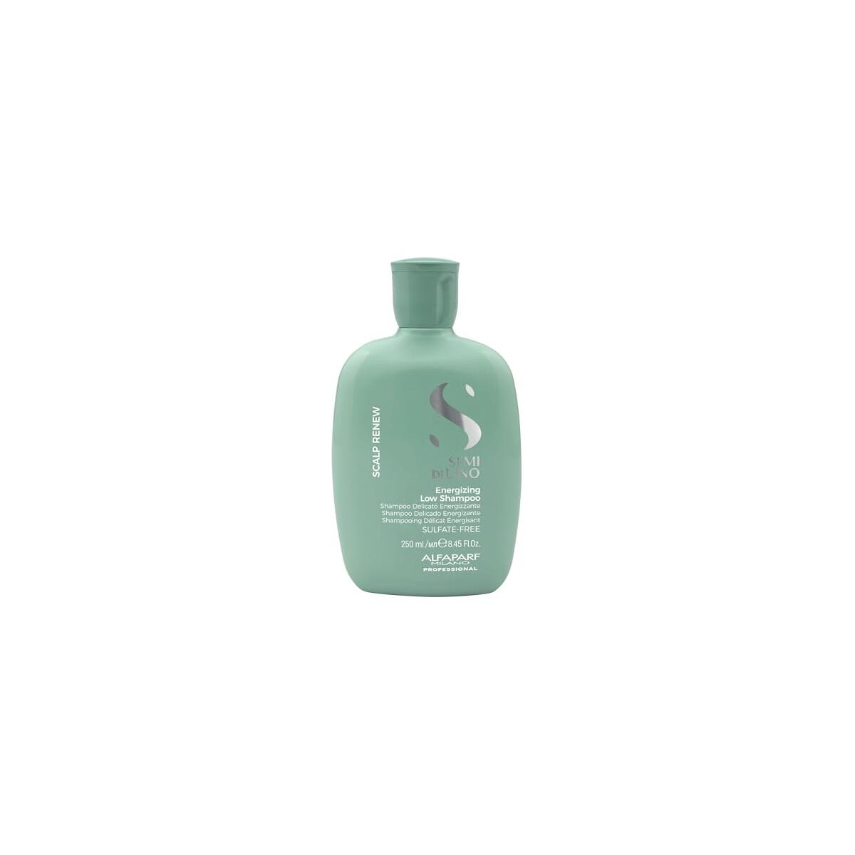 Alfaparf Milano Semi Di Lino Scalp Renew Low Shampoo for Thinning Hair - Sulfate Free Shampoo - Strengthens, Re-densifies and Stimulates Hair Fiber - Professional Salon Quality