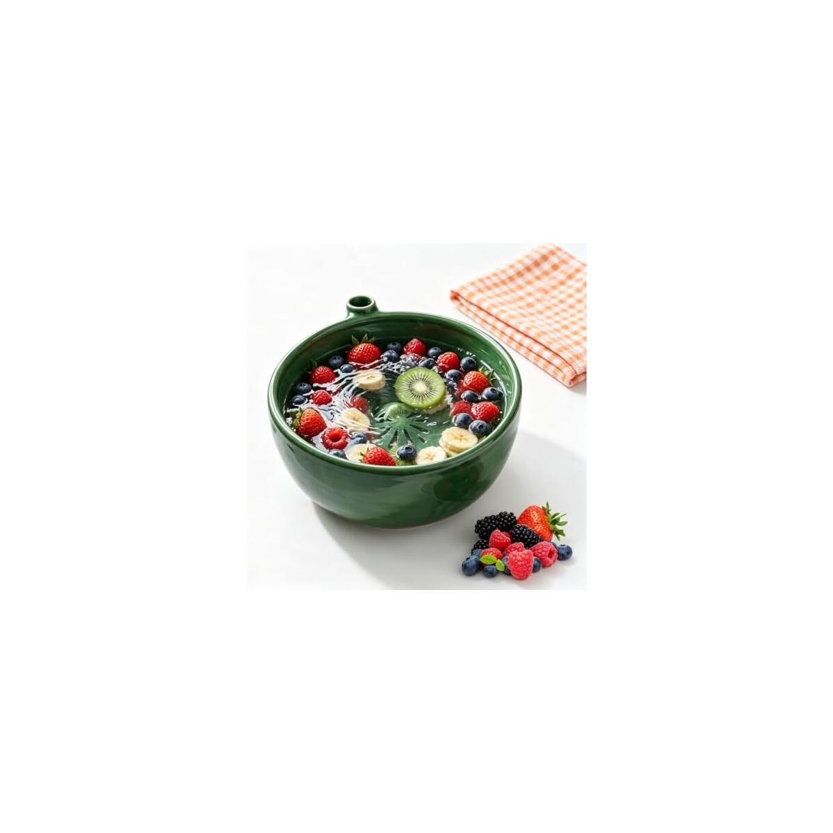 Swirling Berry Bowl Ceramic Fruit Wash Vortex Rinser