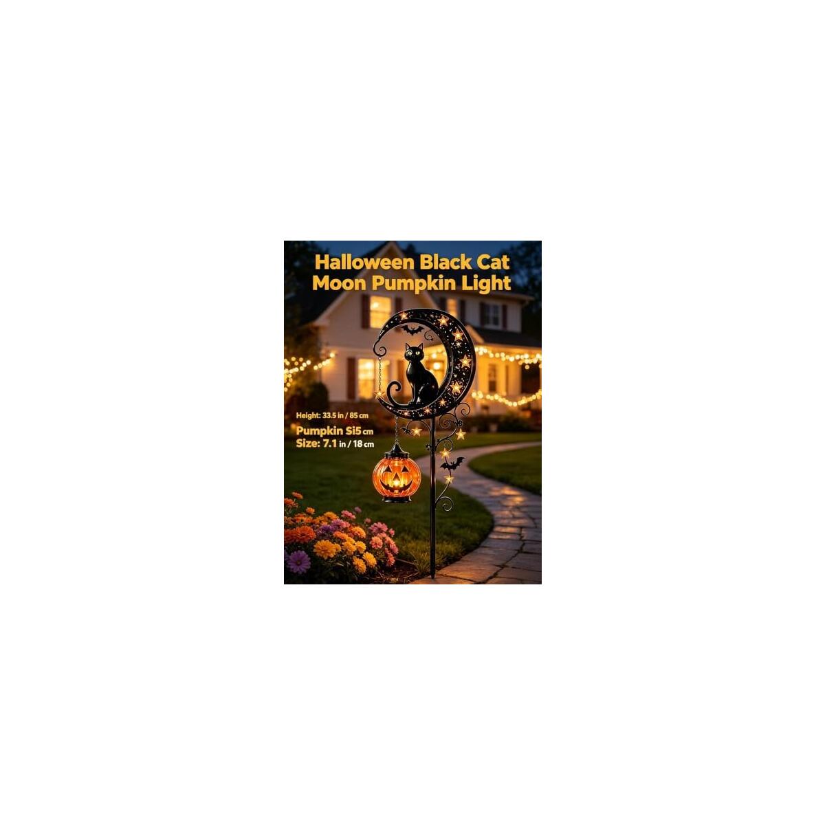 Solar Halloween Black Cat Coupon - RebateKey