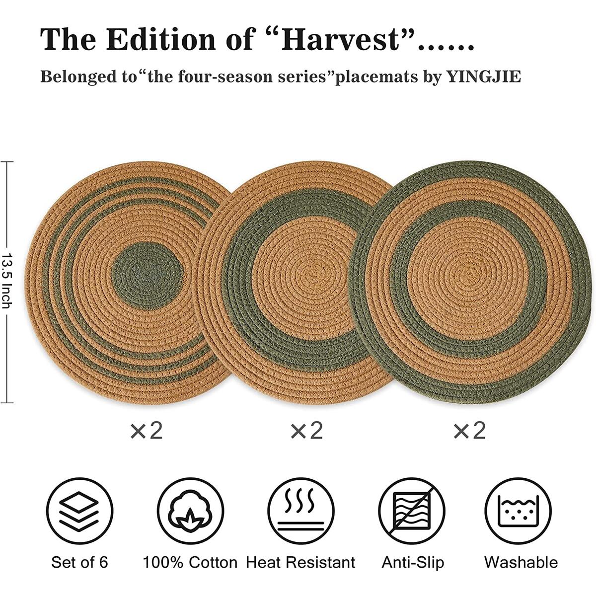 Round Woven Placemats Set Deal - RebateKey