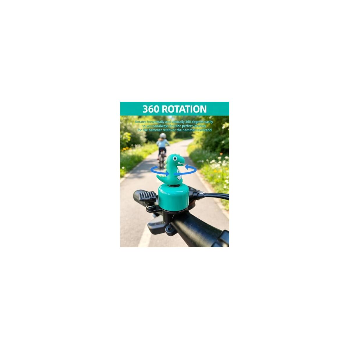 Dinosaur Kids Bike Bell 3d Figure Loud Clear Sound Promo Code - RebateKey