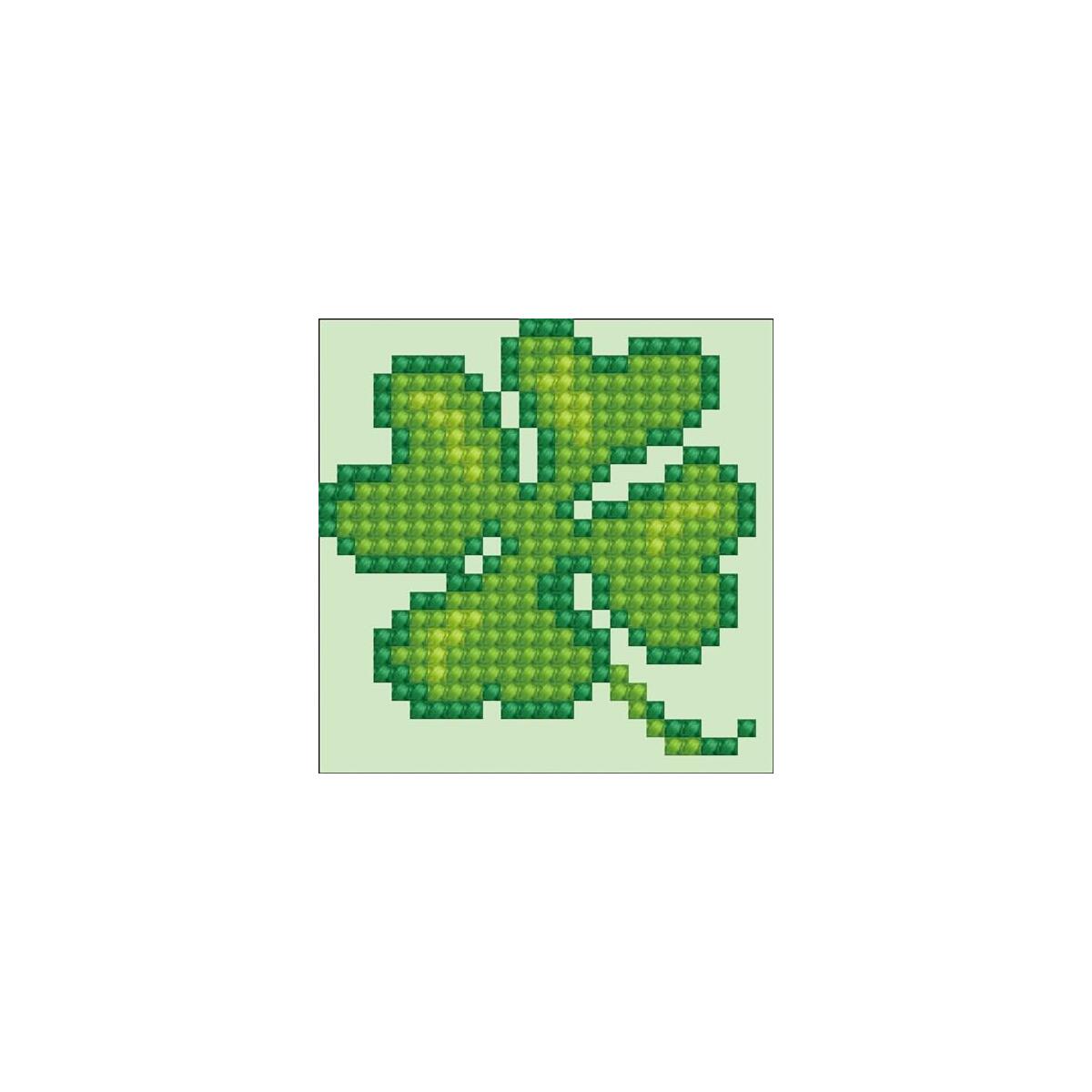 DIAMOND DOTZ Lucky Leaves Clover Diamond Painting Kits for Adults - Diamond Art Kits a Relaxing Creative Craft Kit with Dotz Gems 2.7