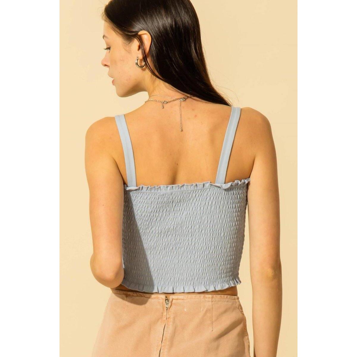 Hyfve Smocked Crop Cami Coupons - RebateKey