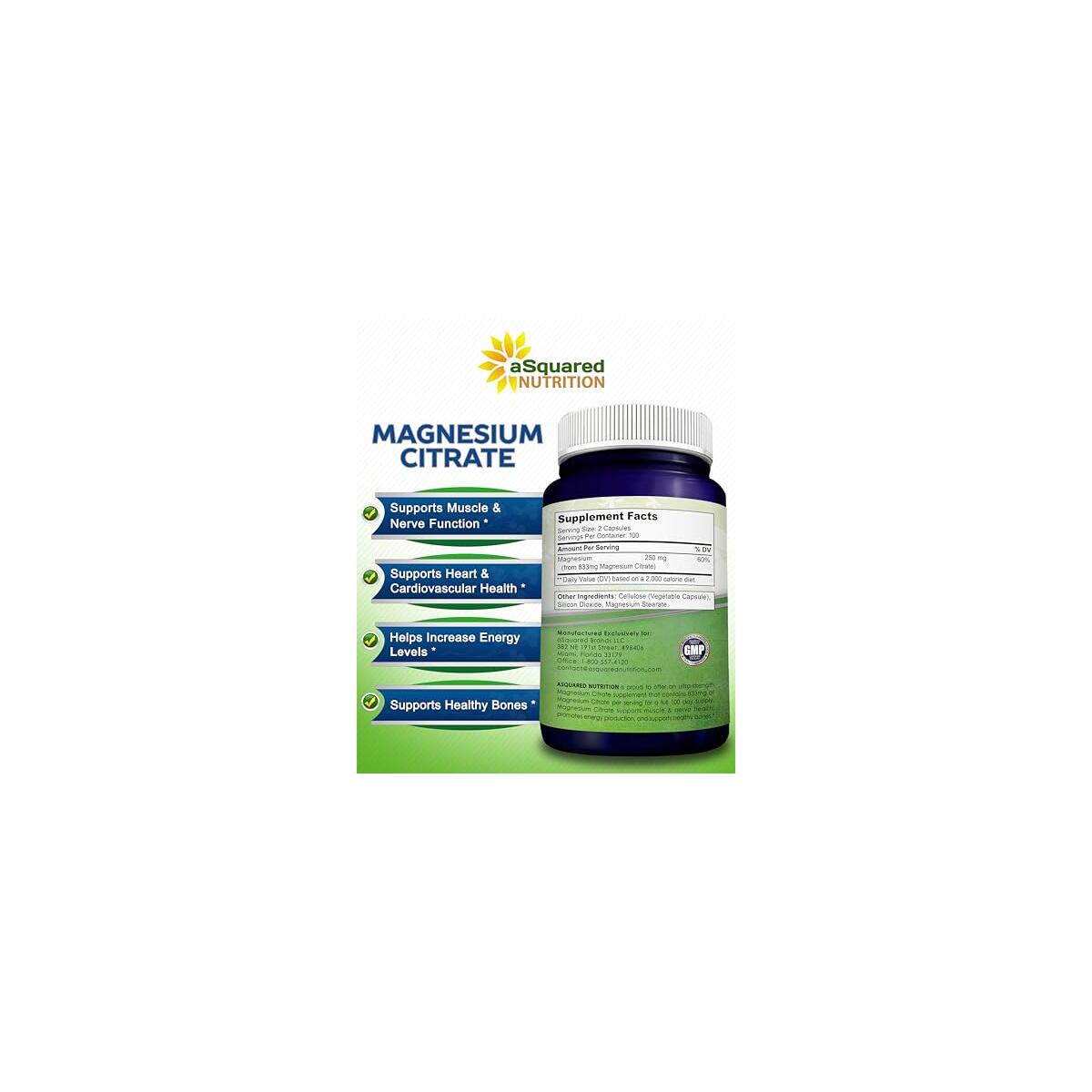 Asquared Nutrition Magnesium Citrate Coupon - RebateKey
