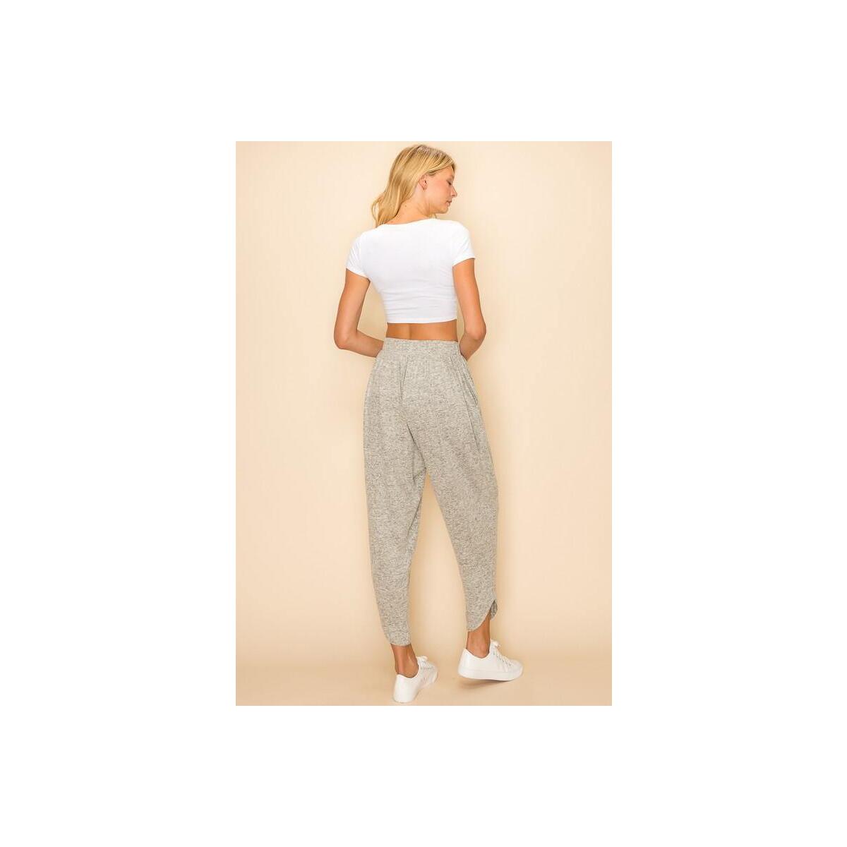 Draped Pants With Asymmetrical Deal - RebateKey
