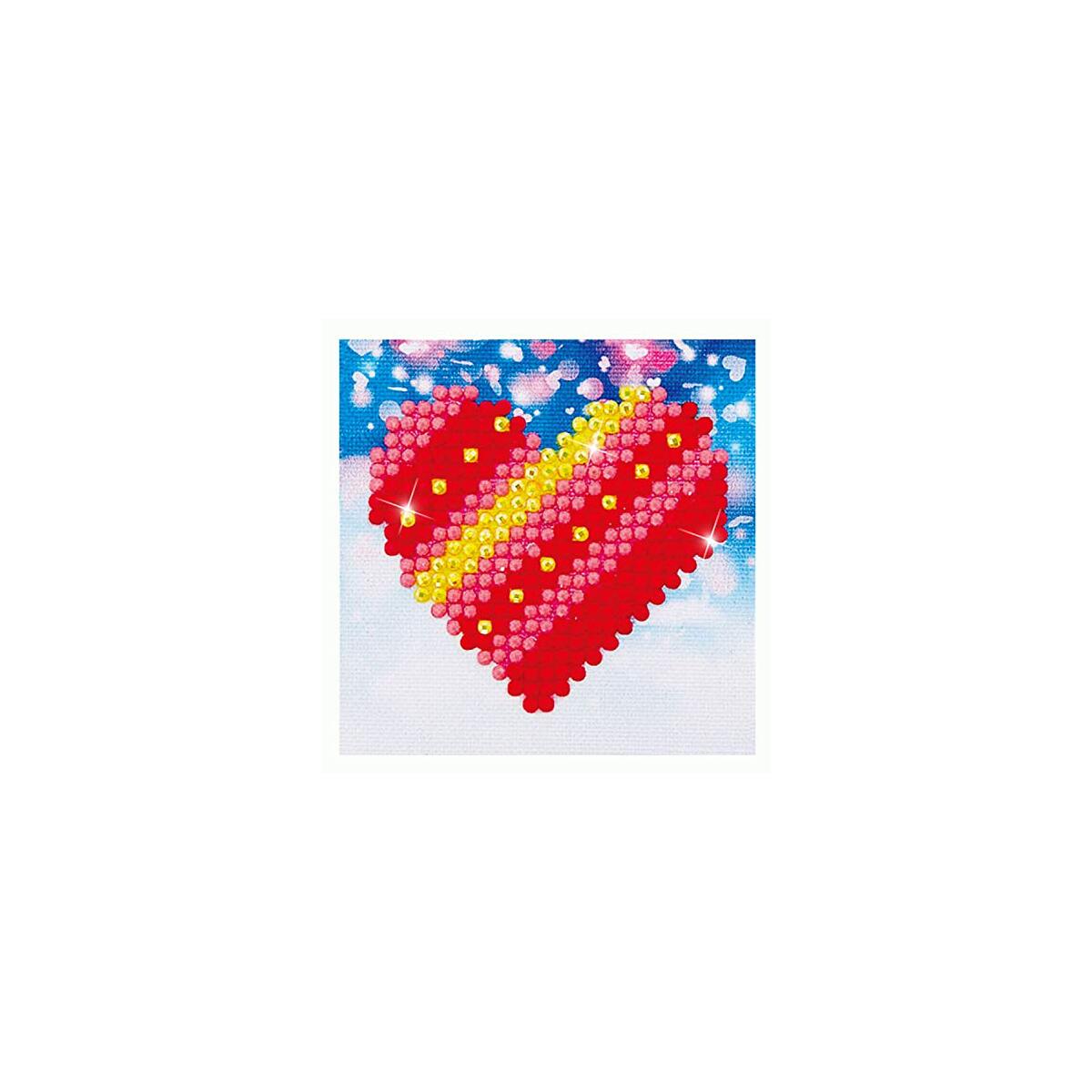 DIAMOND DOTZ Patchwork Heart Valentines Diamond Painting Kits for Adults - Diamond Art Kits a Relaxing Creative Craft Kit with Dotz Gems 2.7"x2.7"