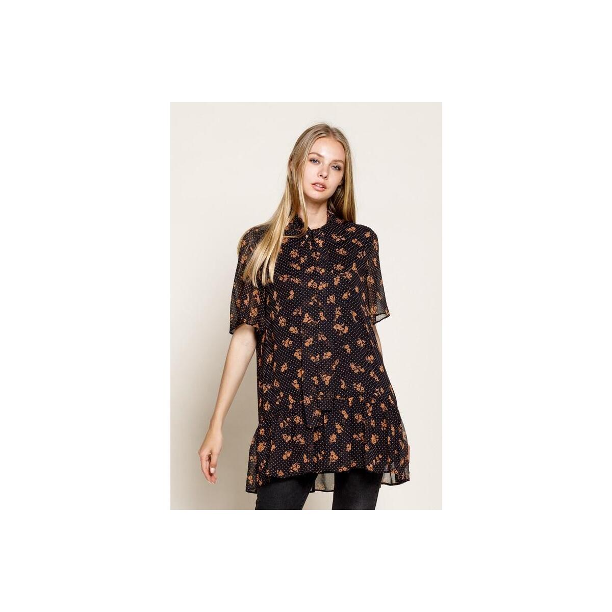 Dot Floral Tunic Blouse 1 Coupons - RebateKey