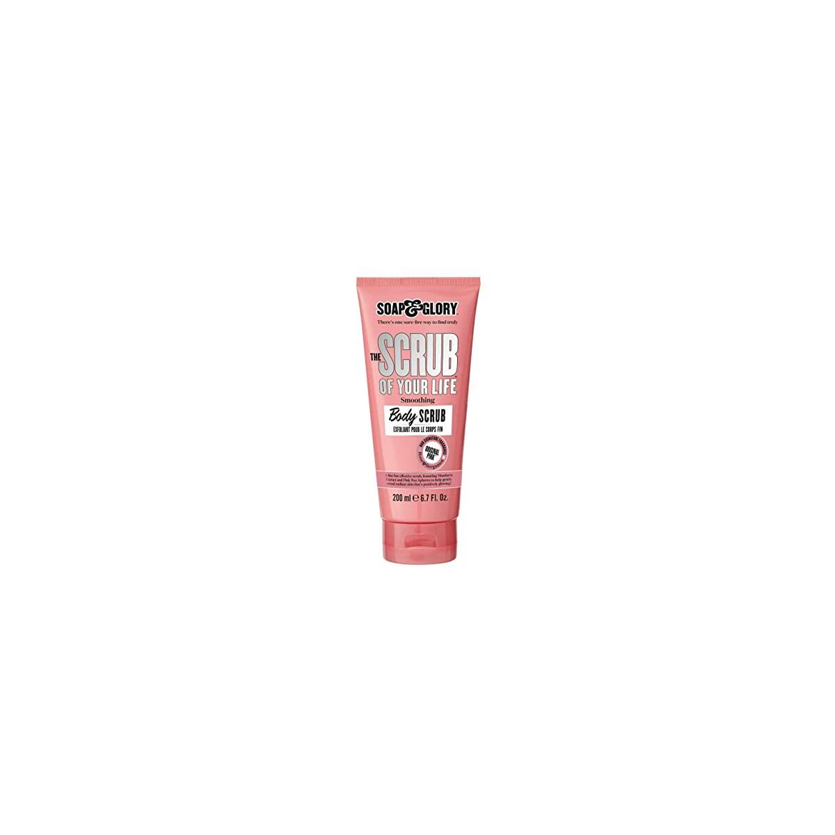 Soap & Glory Original Pink The Scrub Of Your Life Exfoliating Body Scrub - Smoothing & Buffing Vegan Scrub - Rose & Bergamot Body Polish with Shea Butter & Vitamin E (200ml)