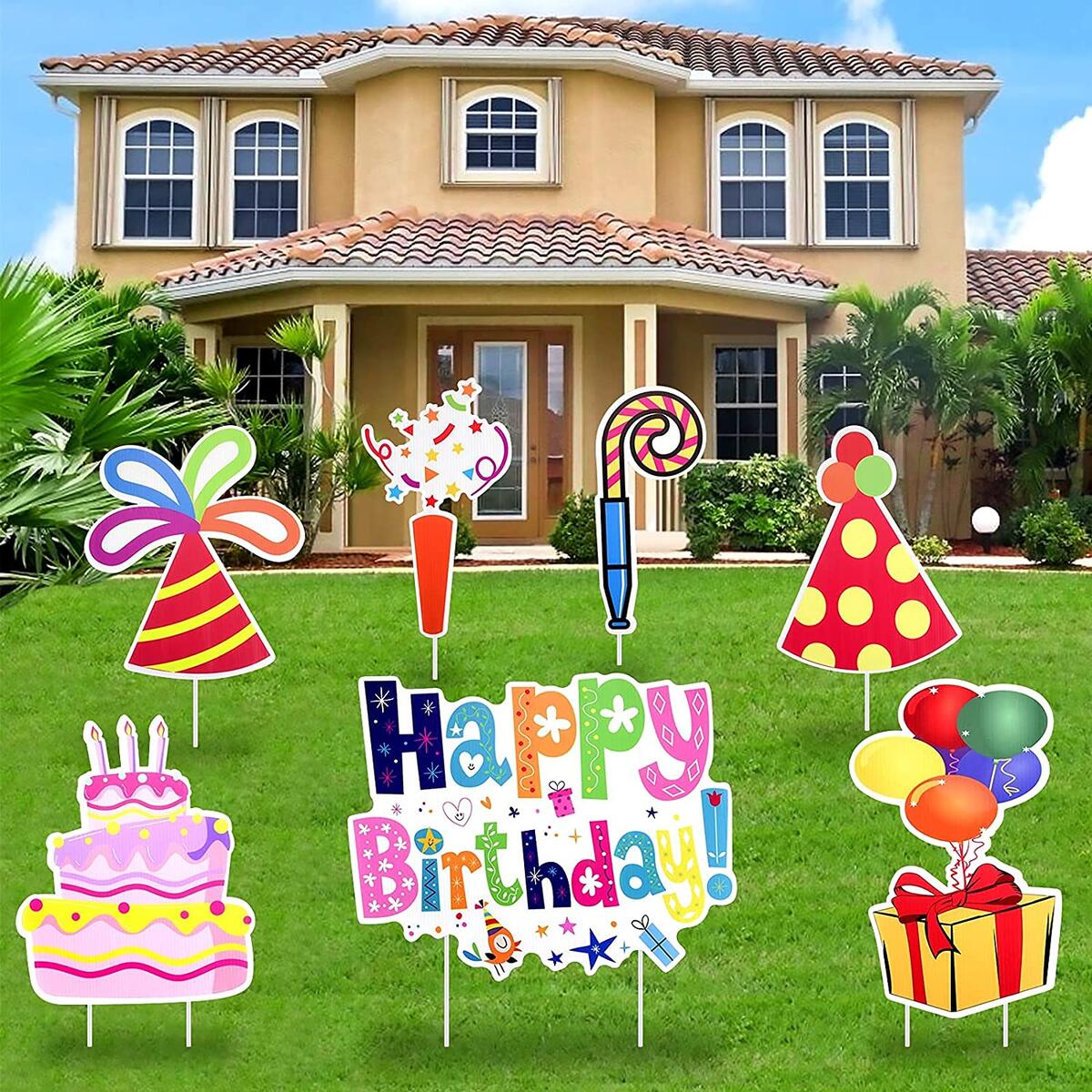 Happy Birthday Lawn Decorations Deal - RebateKey