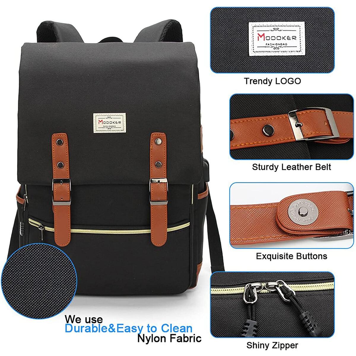 Modoker Vintage Laptop Backpack Coupon - RebateKey