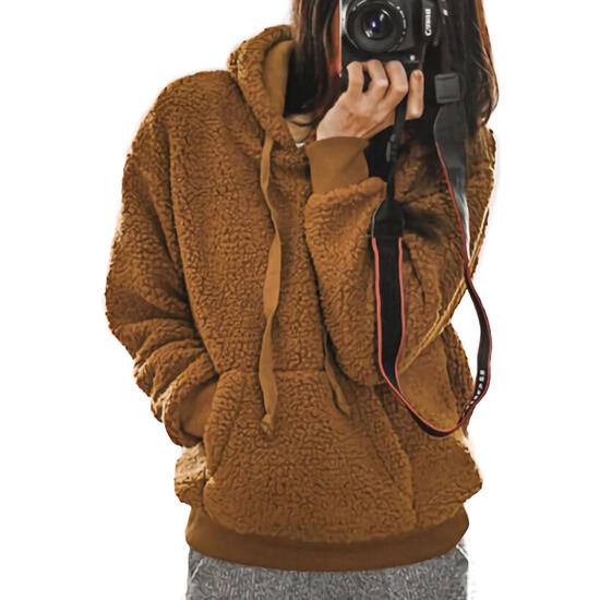 teddy bear sherpa hoodie