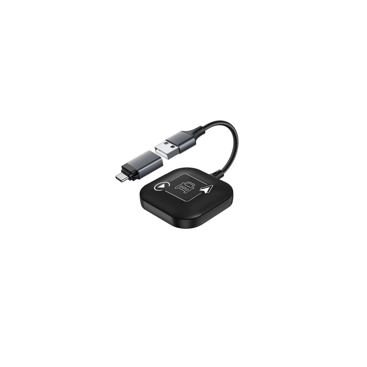 Wireless Carplay Android Auto Car Adapter 2 In 1 1 Coupon - RebateKey