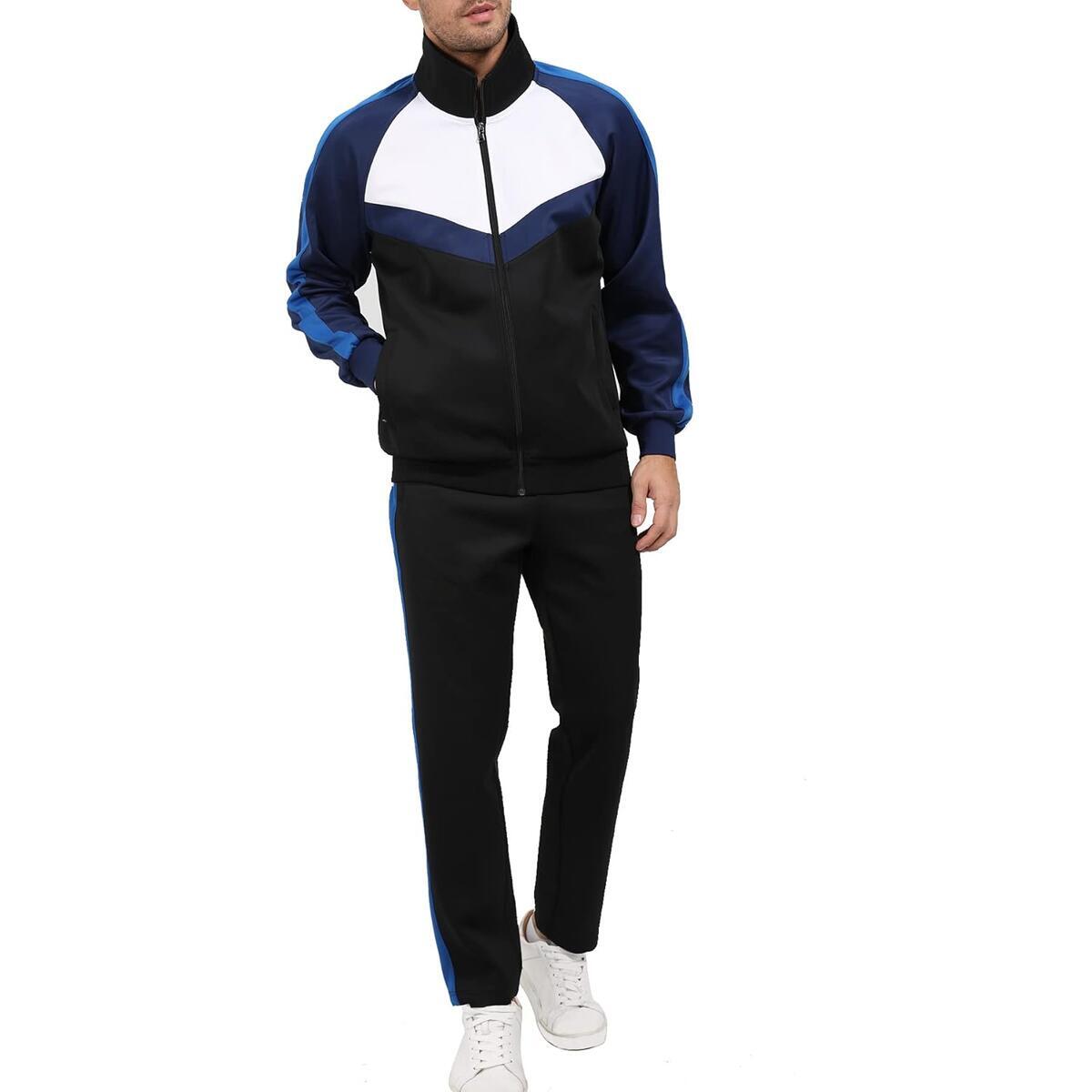 Mens Tracksuits Set 2 Piece Athletic Full Zip Coupon - RebateKey