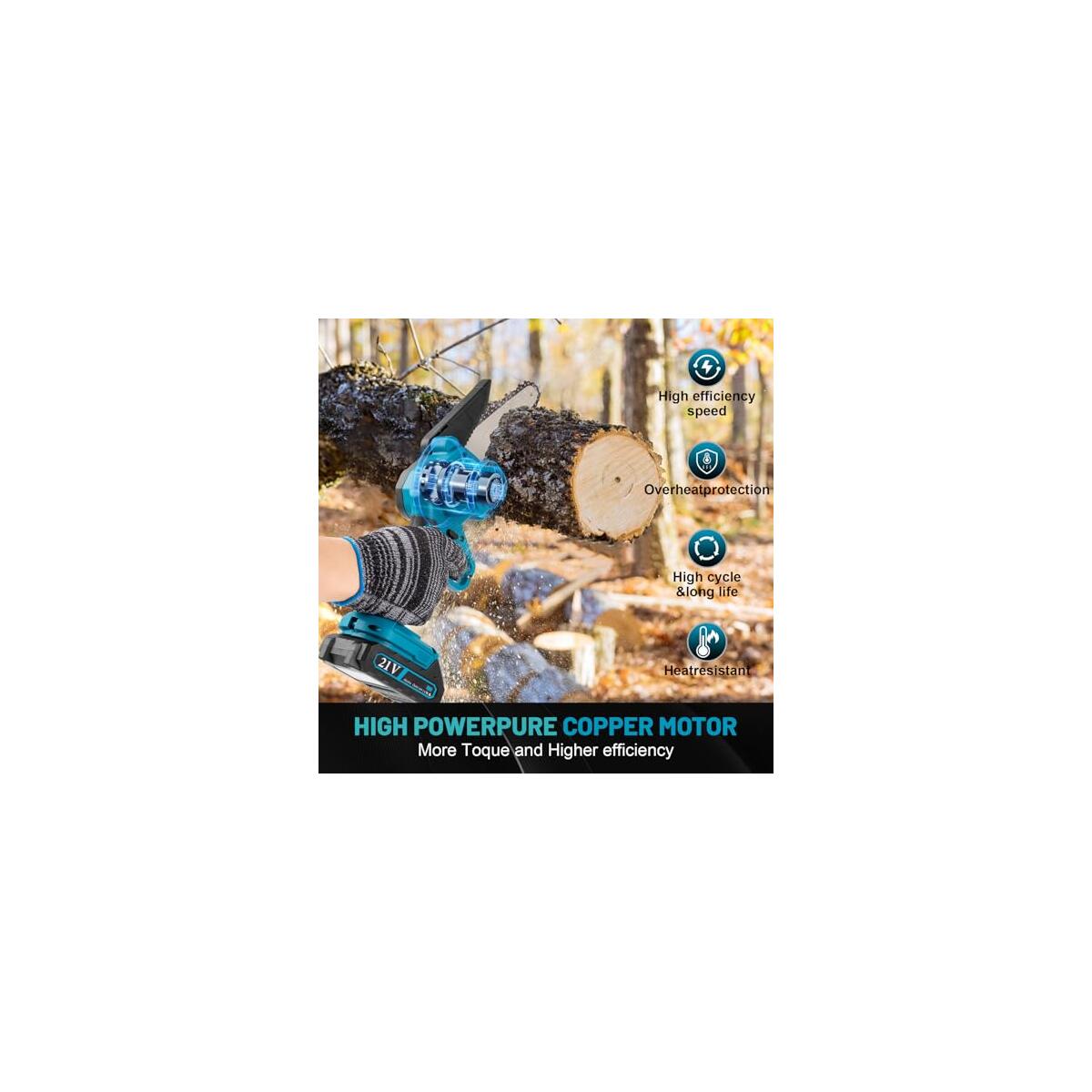 Mini Chainsaw Cordless 6inch Coupons - RebateKey