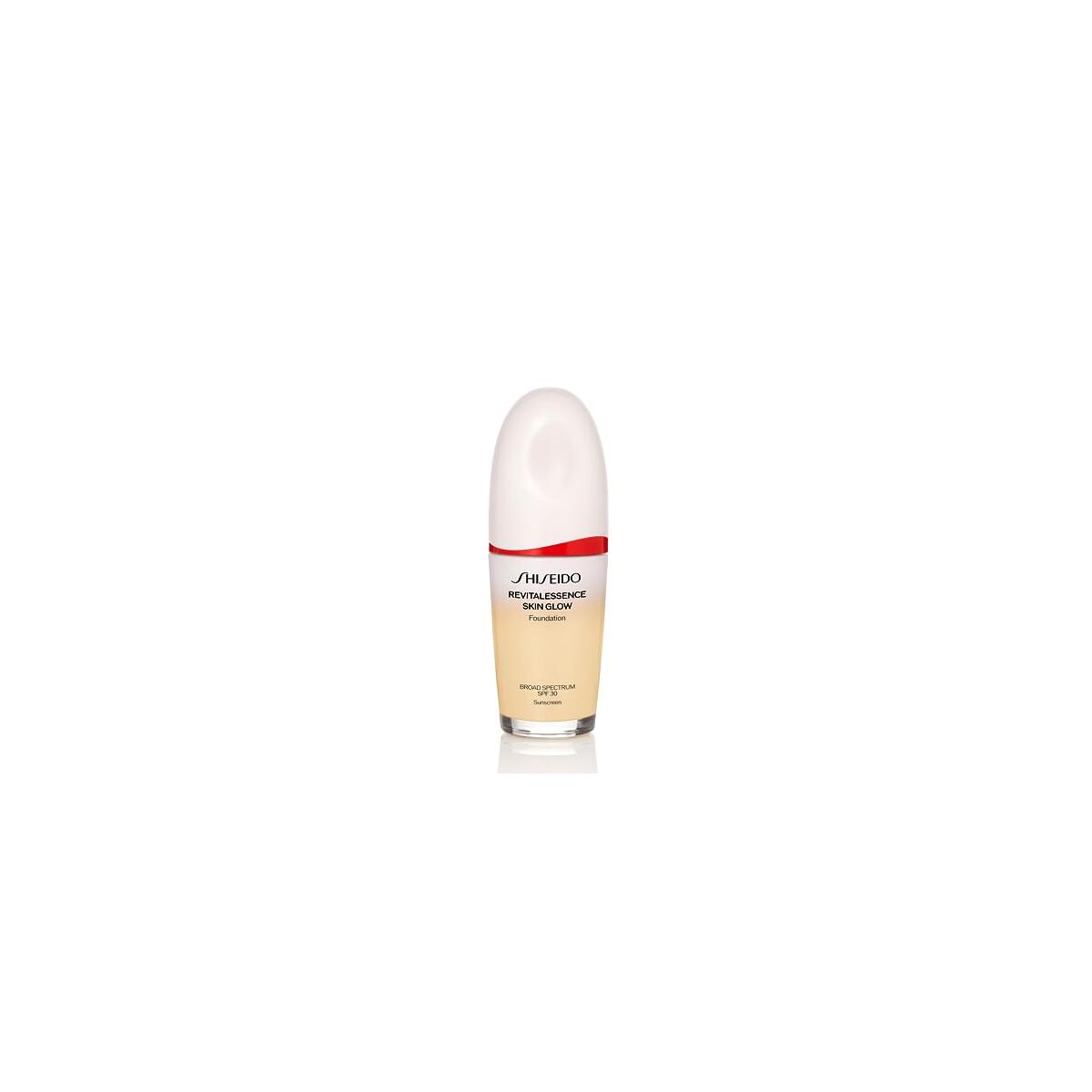 Shiseido RevitalEssence Skin Glow Foundation SPF 30, 120 Ivory - Buildable, Medium Coverage - 24-HR Hydration & 12-HR Wear - Transfer, Crease & Fade Resistant - Non-Comedogenic - All Skin Types